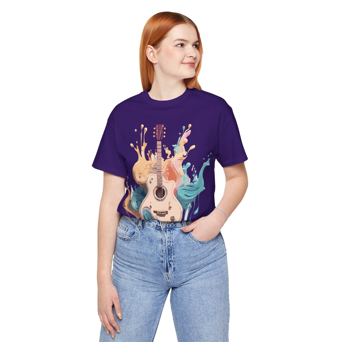 Music Graphic Unisex 100 Cotton Vintage Art with Musical Elements Tee 67