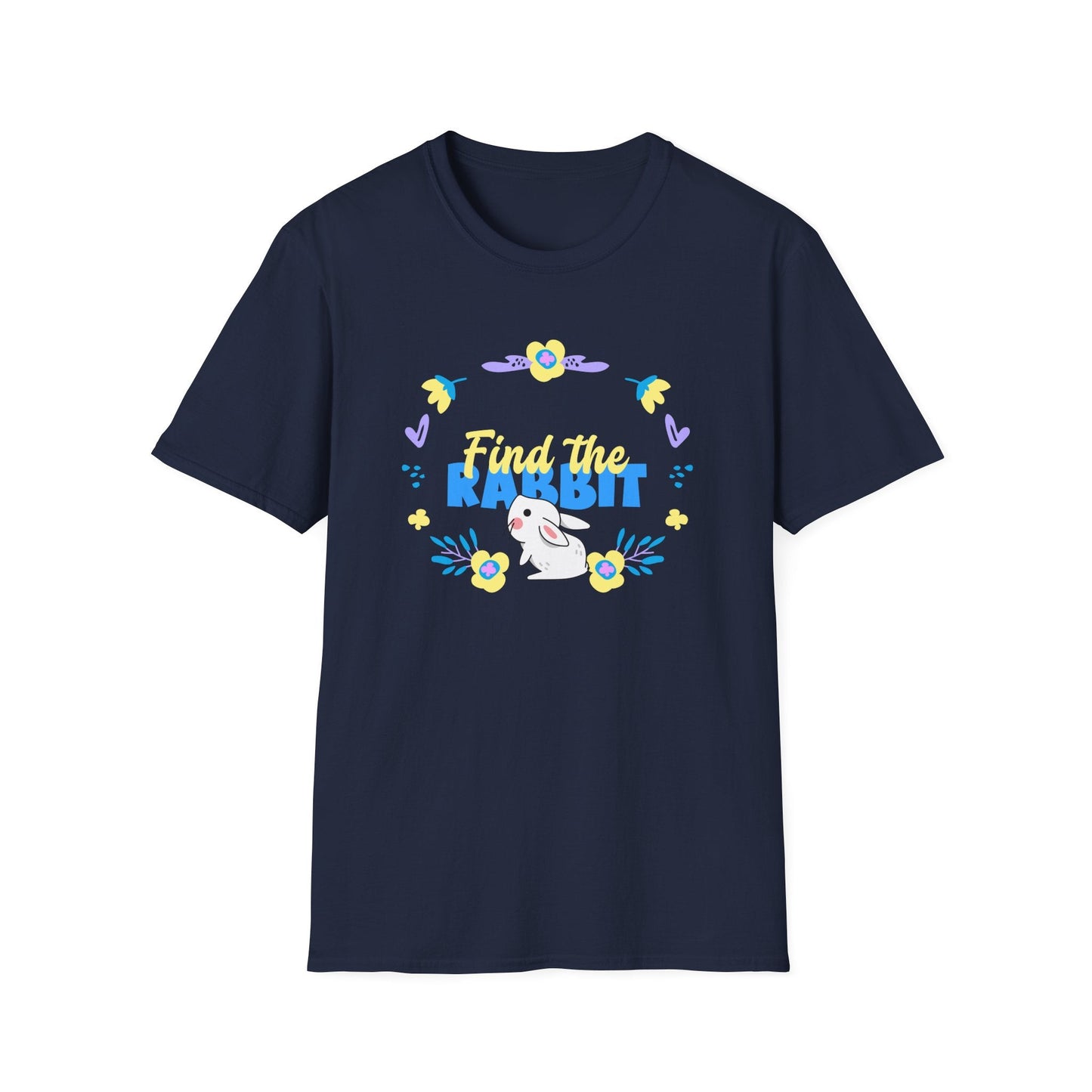 Easter Bunny T Shirt Unisex Gildan Softstyle 64000 Breathable Cotton Easter Design