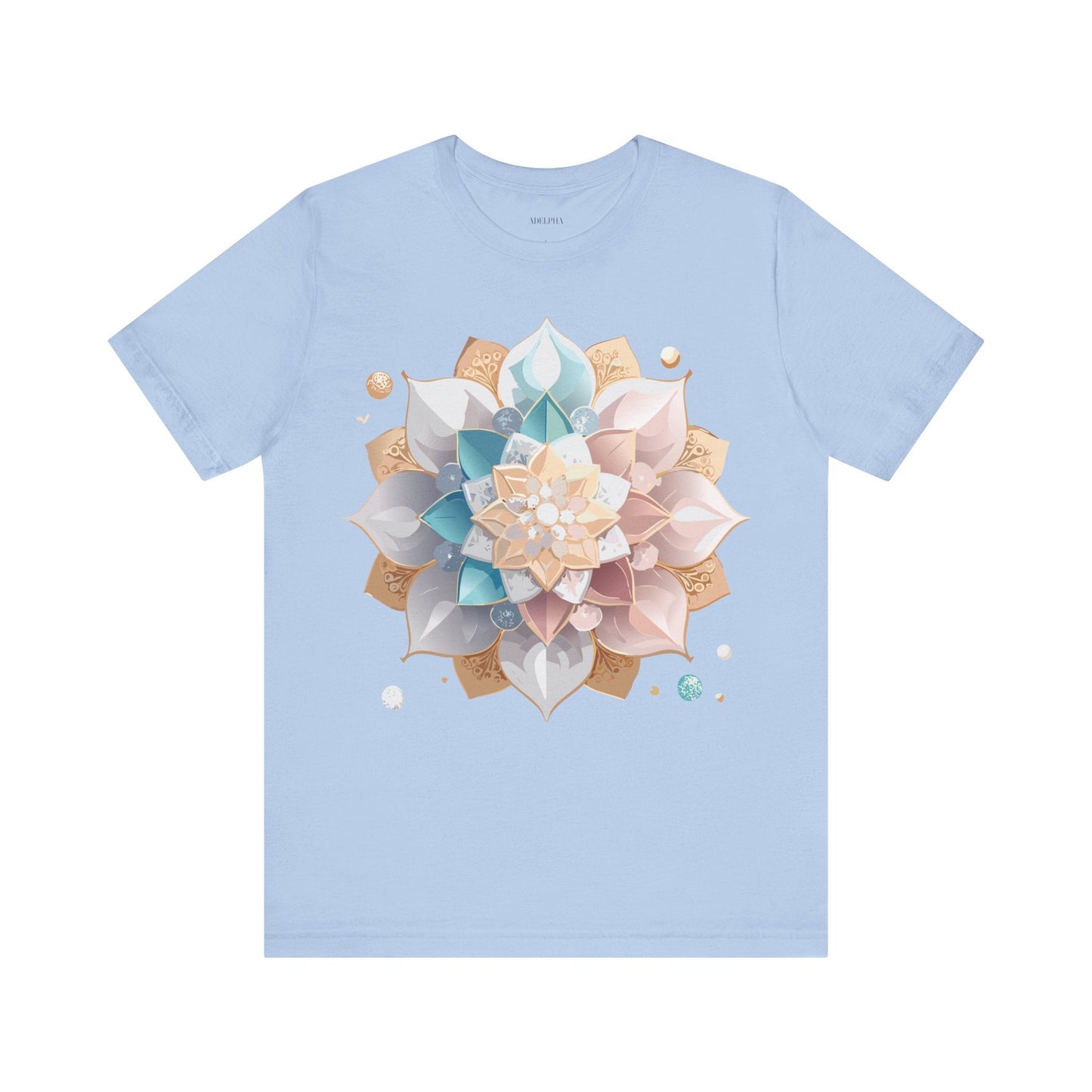 Adelpha Mandala Graphic Tee Unisex Jersey Short Sleeve Art Design Shirt Premium Comfort Wear