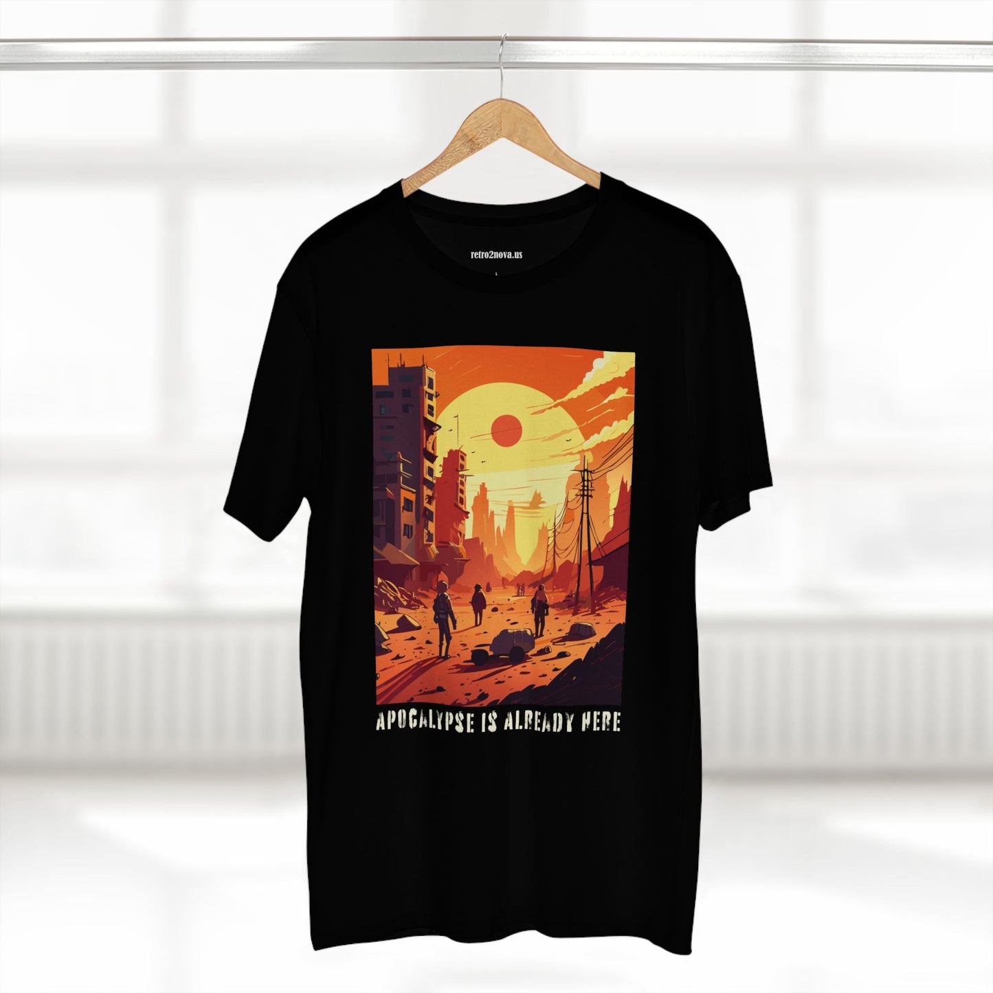 Cataclysm Doomsday Unisex Premium Cotton Tee With Original Art Design From Retro2Nova Collection