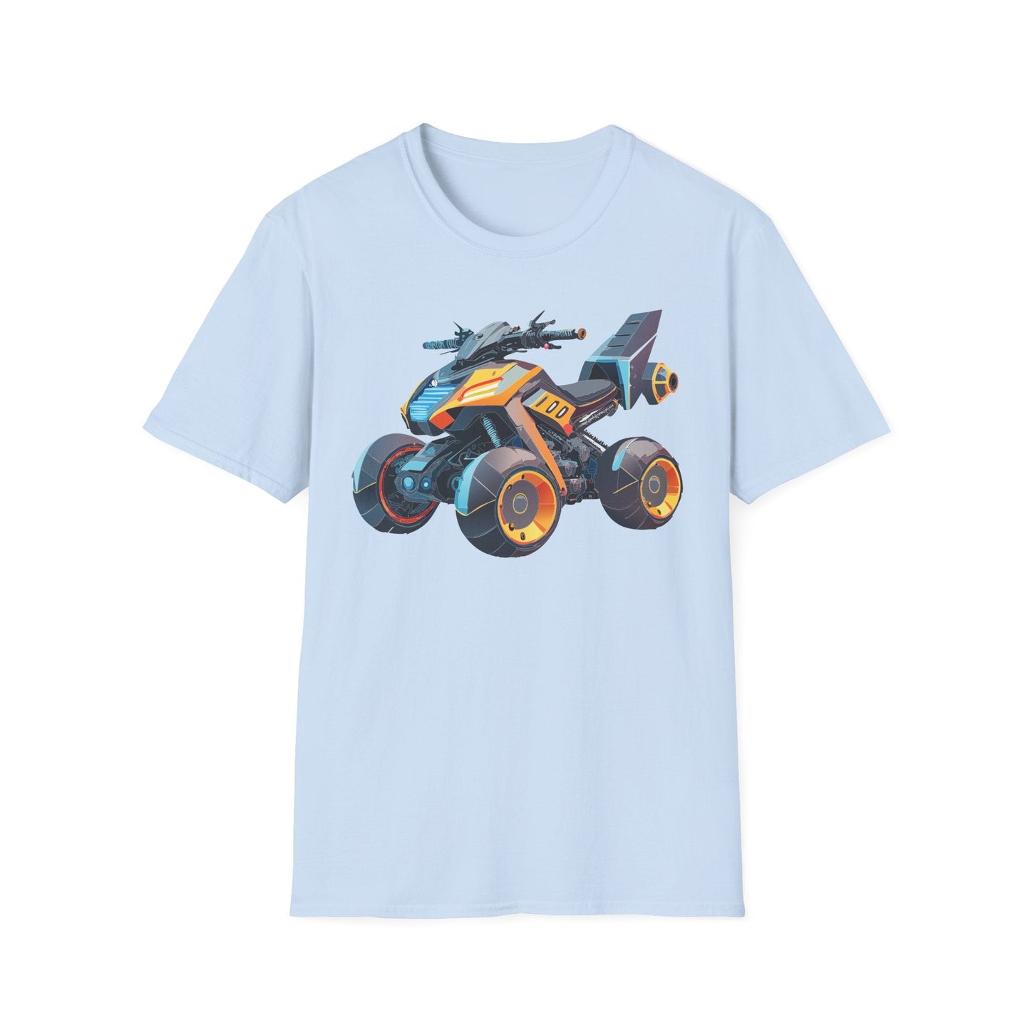 Unisex Bike T Shirt Moto Shirt With Motorcycle Design MTB Tee For Riders One Hundred Percent Cotton