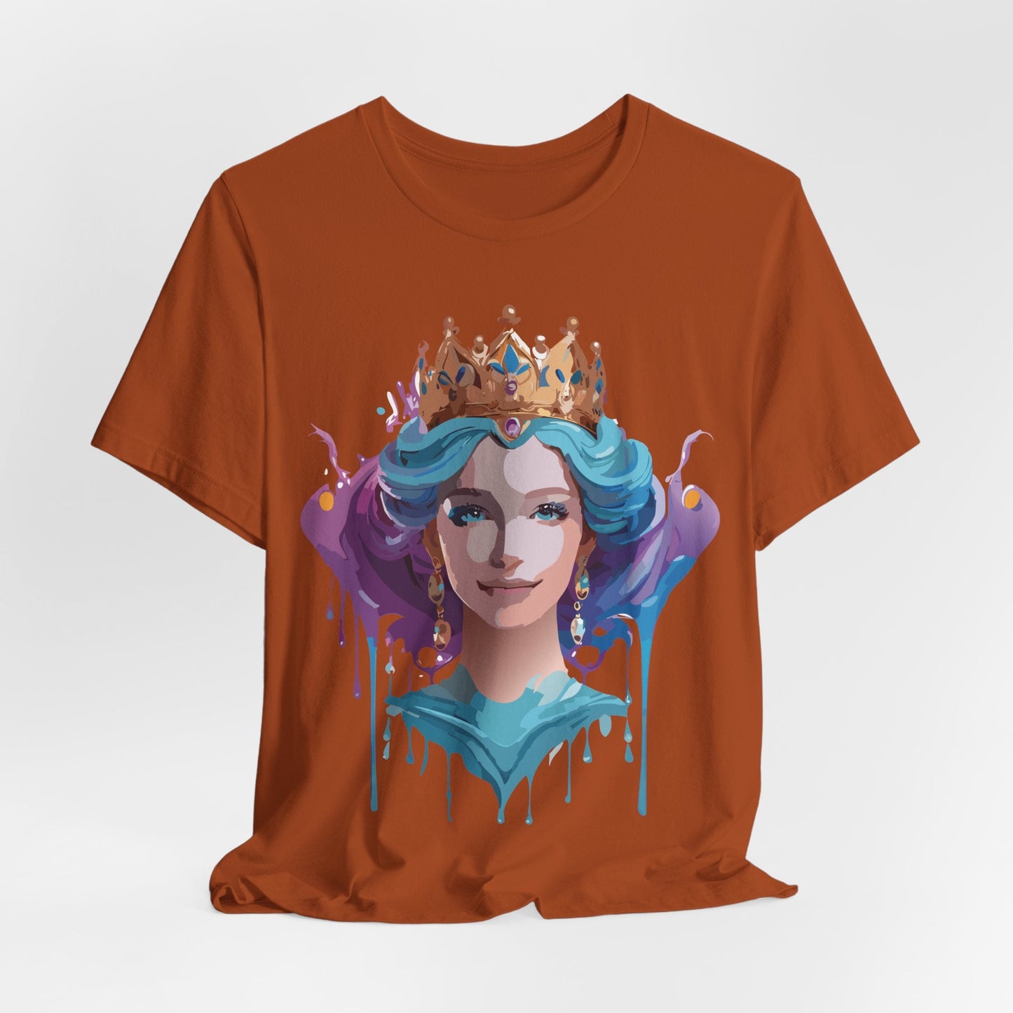 Queen Woman Portrait Graphic Unisex 100 Cotton Vintage Artwork Tee 1
