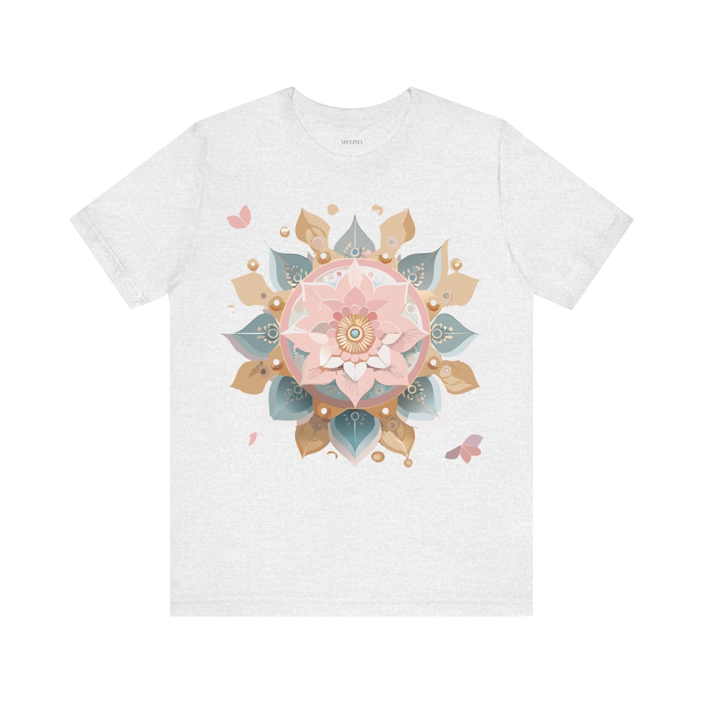 Mandala Shirt Unisex Graphic Tee By Adelpha With Vintage Inspired Artwork Short Sleeve Jersey