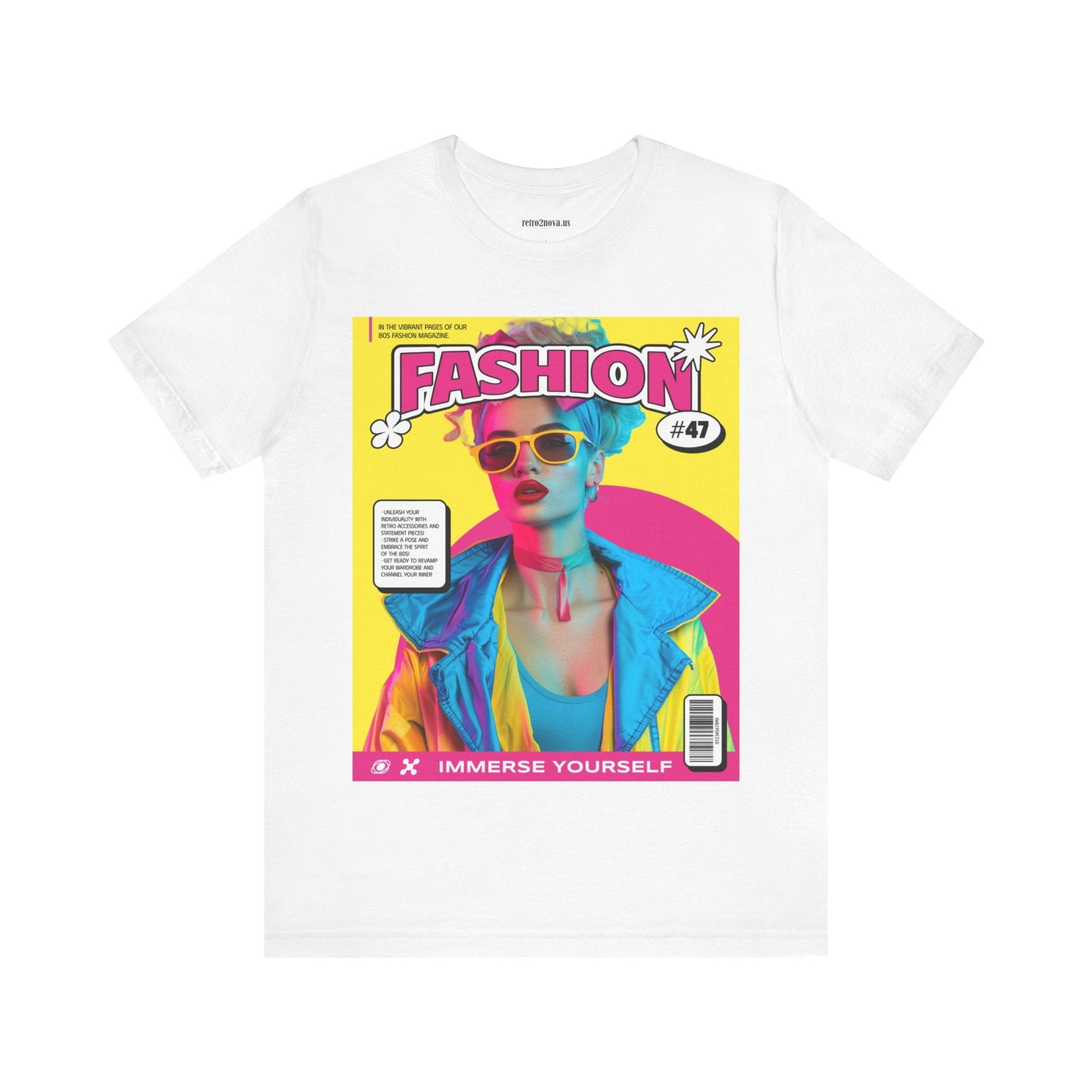 Magazine Cover Shirt Unisex Jersey Short Sleeve Tee Lightweight Breathable Fabric