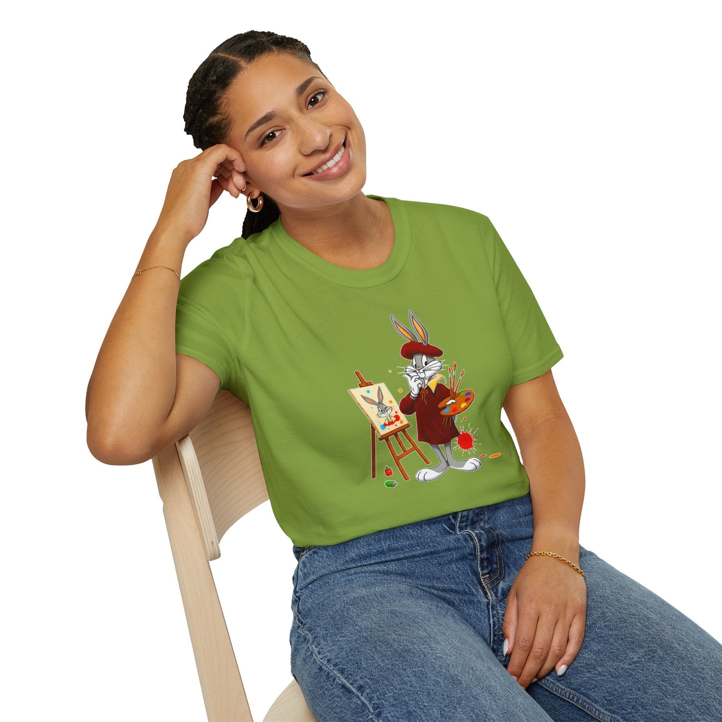 Bugs Bunny Shirt Unisex Cartoon T Shirt Softstyle 64000 Graphic Tee By Gildan Brand