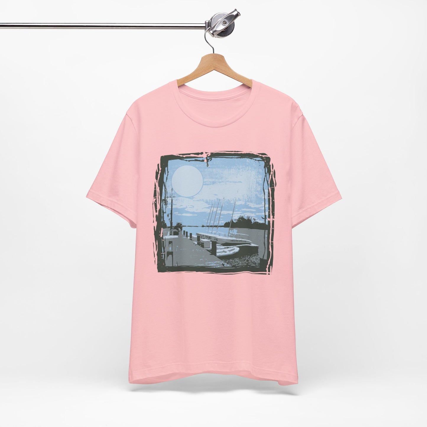 Yacht Club Retro Poster Graphic Design Tee, Yacht Club Shirt, Vintage Tees, Art Design T-Shirt, Graphic Tee, Retro Art Shirts