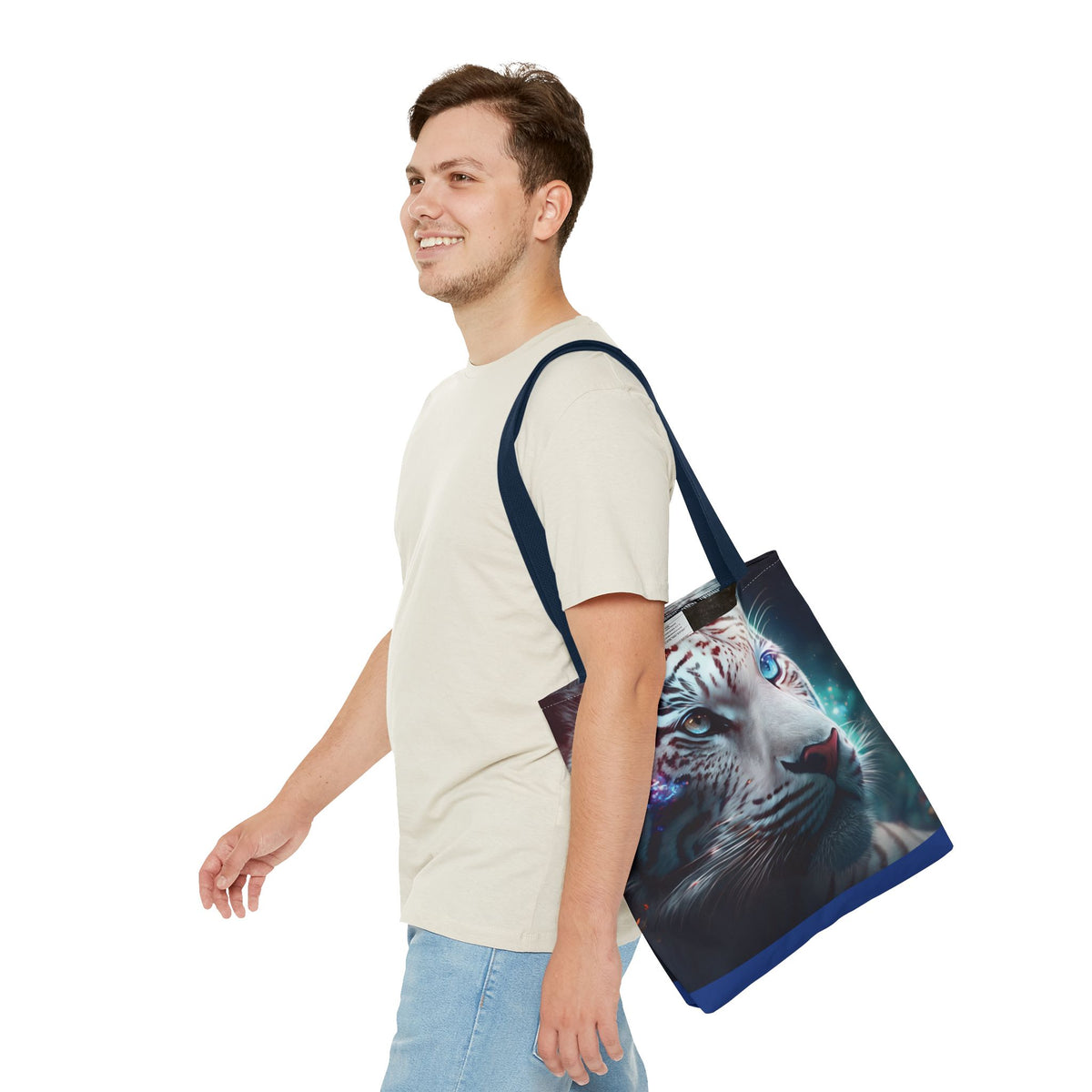 Bolsa de lona con estampados de animales 