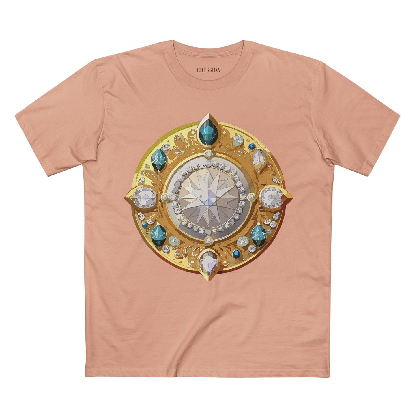 Medallion Graphic T-Shirt Unisex 100 Cotton With Gold Art Design Medal Tee 11