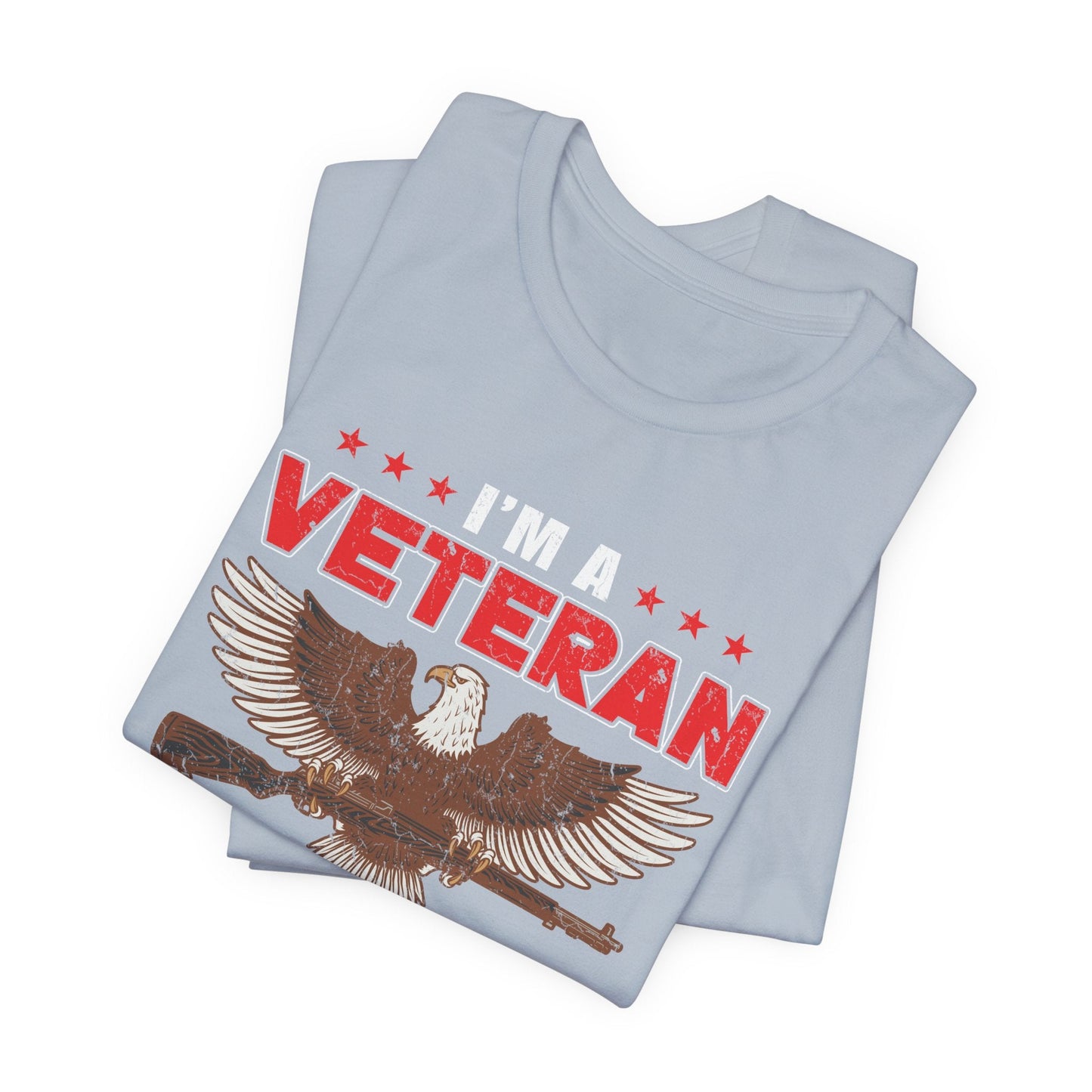 Army Veteran Patriotic Graphic Design Unisex Cotton T-Shirt v35