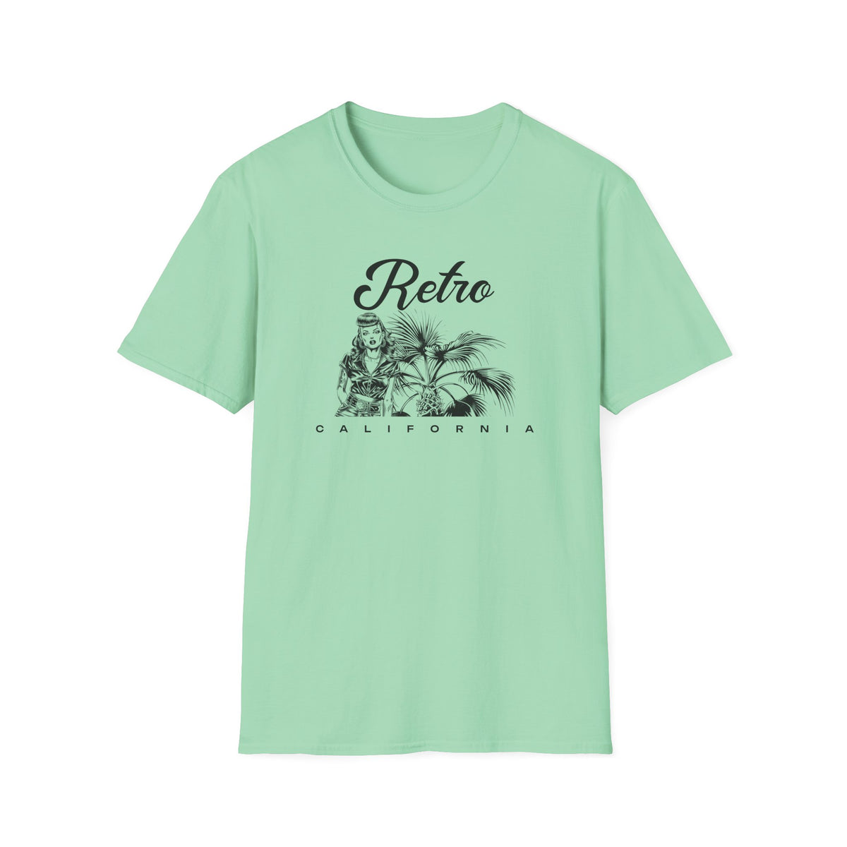 Retro California Vintage Palm Beach Graphic Tee Gildan Unisex 100 Cotton Tee Shirt d202