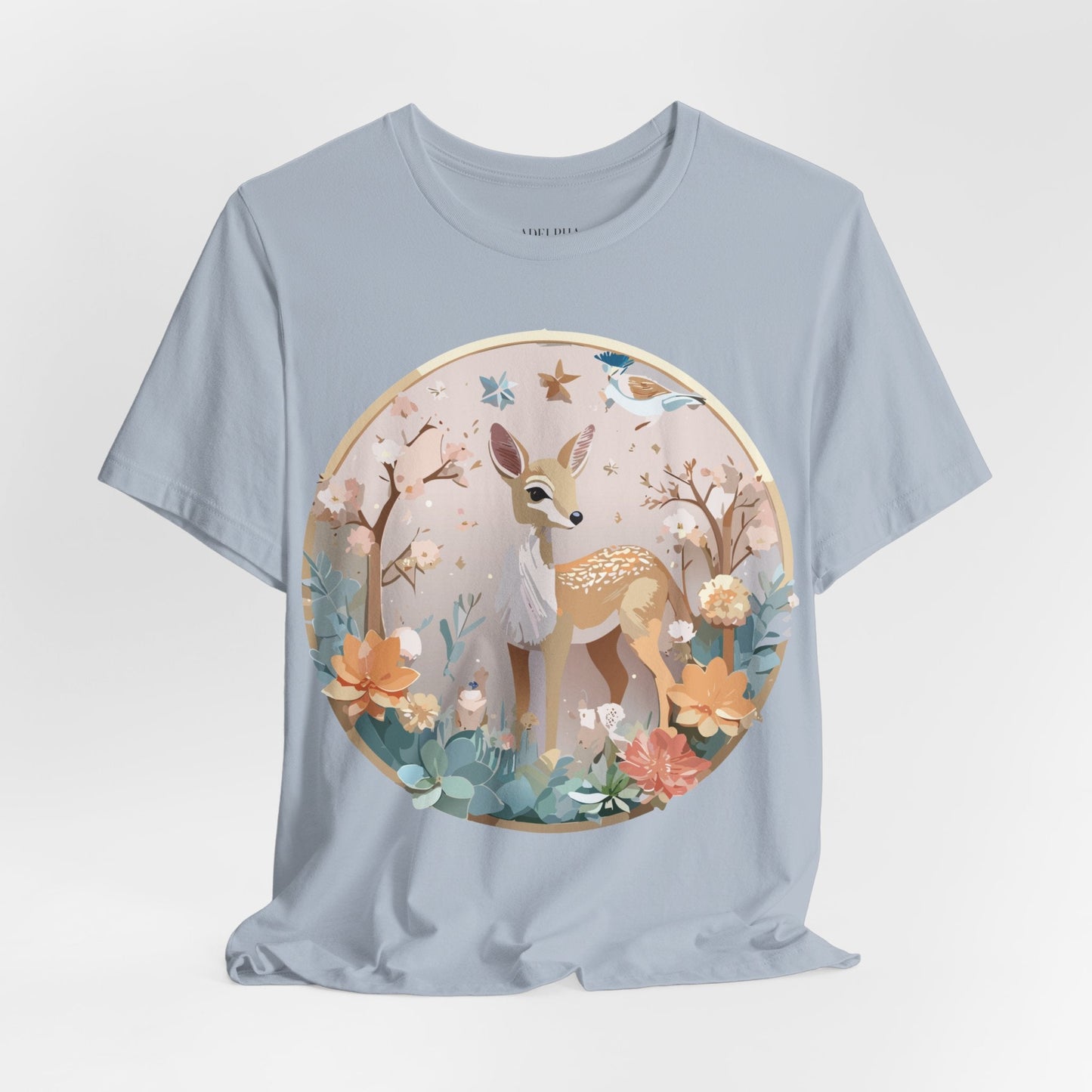Medallion Graphic Unisex 100 Cotton Vintage Animal Medal Artwork Tee 9