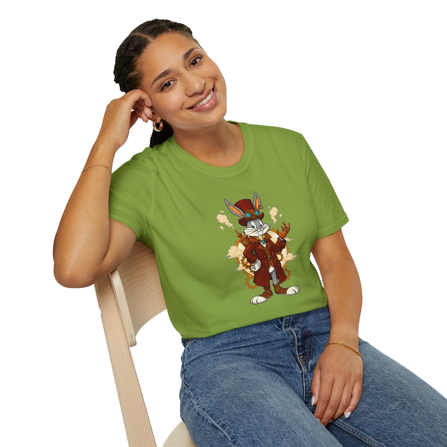 Bugs Bunny Shirt Cartoon T Shirt Unisex Gildan Softstyle 64000 Cotton Tee For Animation Fans