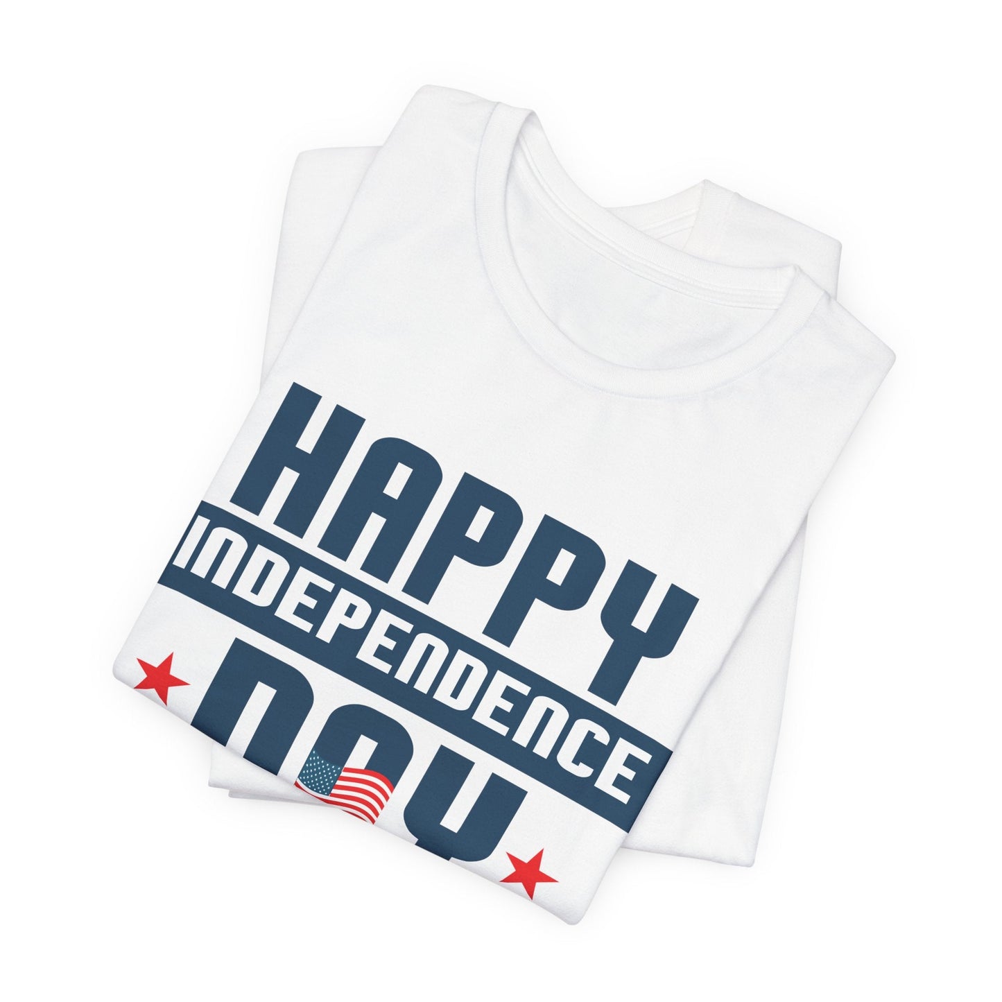 Happy Independence Day Graphic Unisex Cotton T-Shirt 017