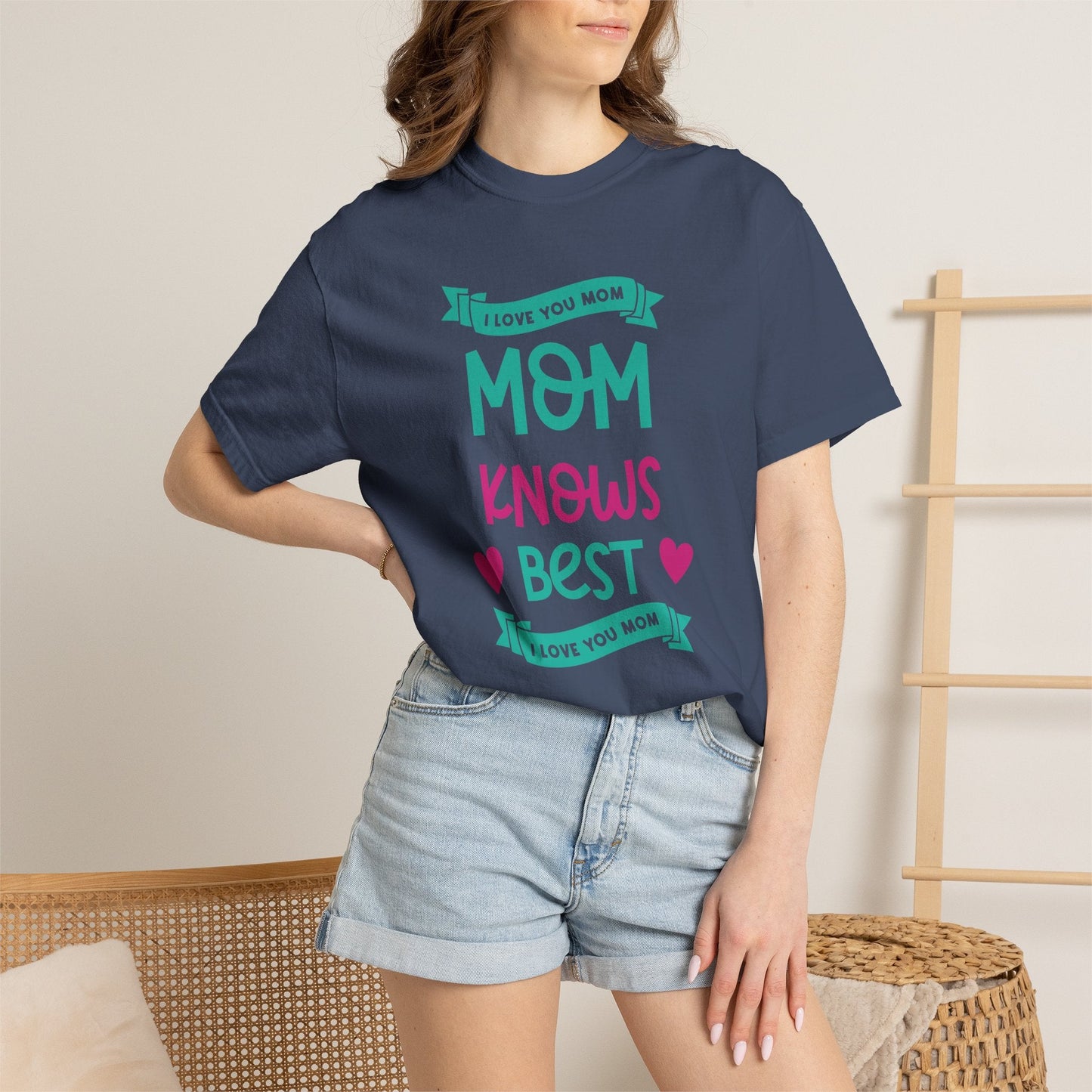 Mom T-shirt Mother's Day Mama Tee Unisex Comfort Colors Garment-Dyed Cotton h16