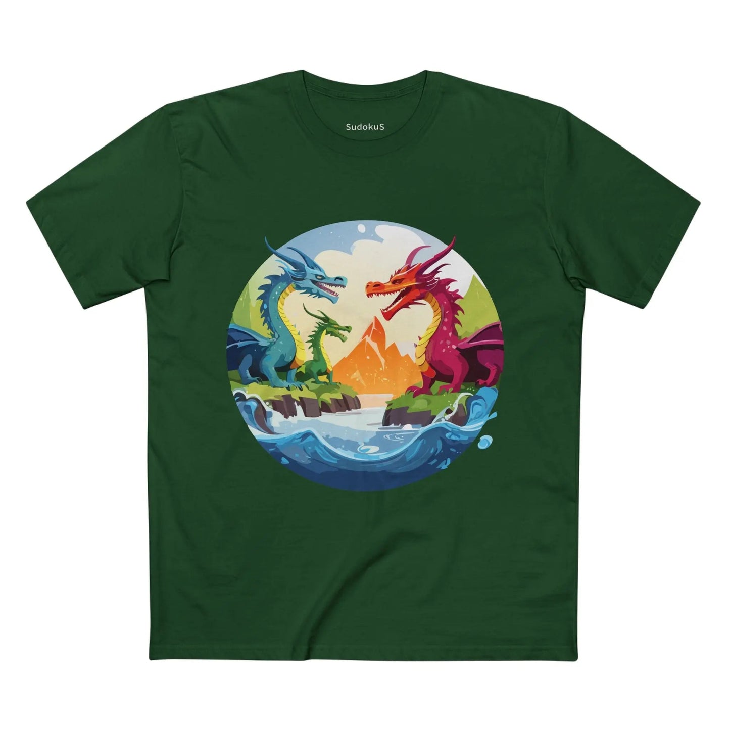 Dragon Graphic Unisex 100 Cotton Staple Tee 22