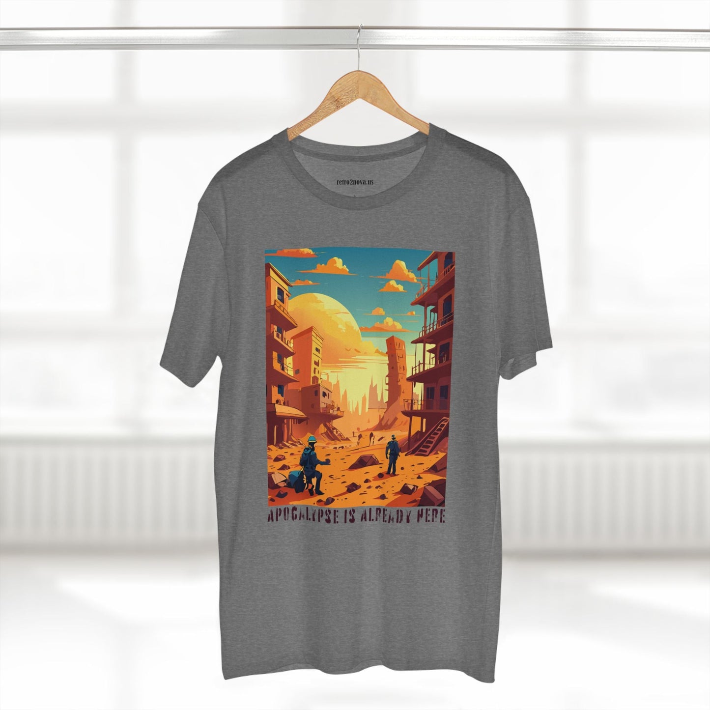 Cataclysm Doomsday Shirt Unisex Premium Cotton Tee With Original Art From Retro2Nova Art Collection