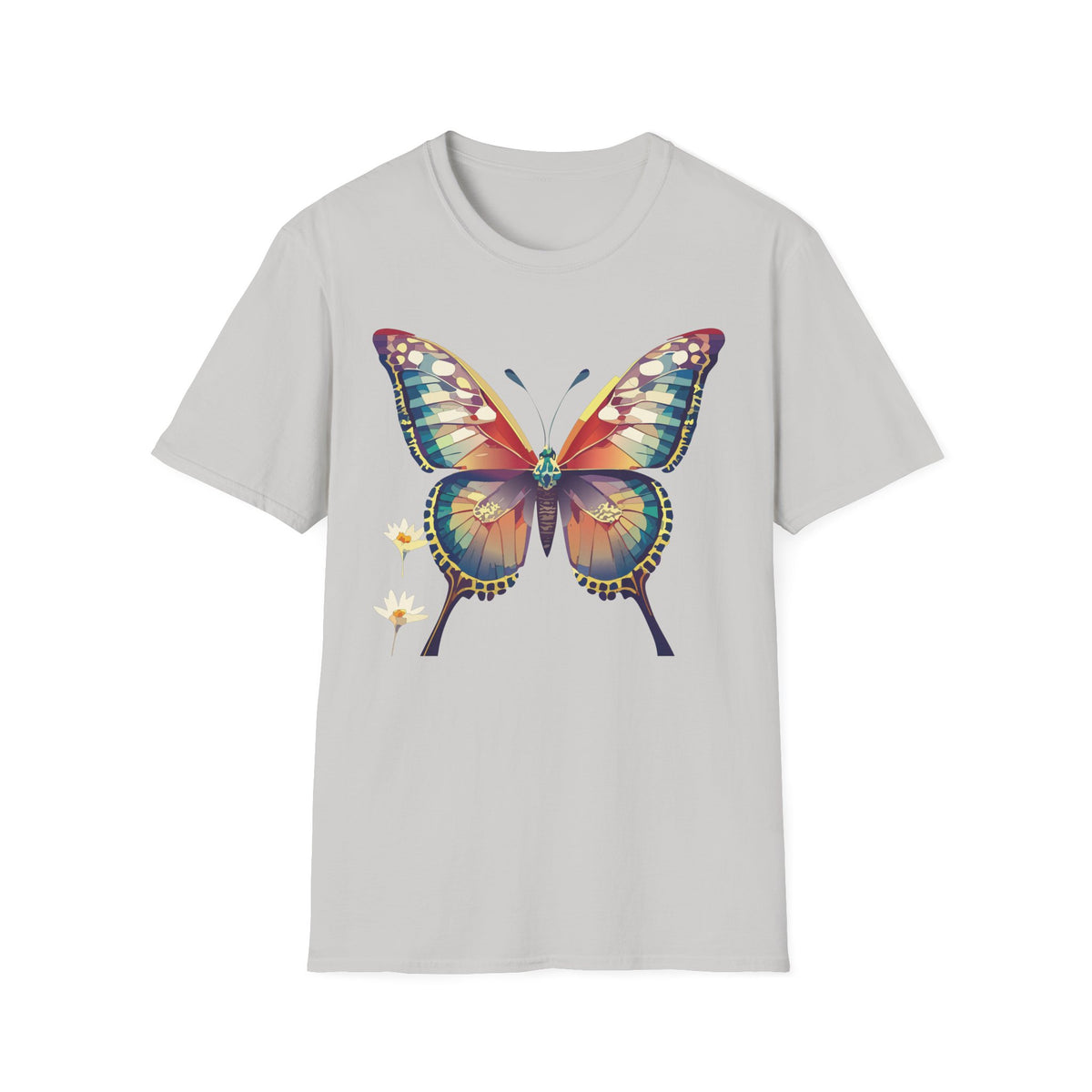 Butterfly Watercolor T-Shirt — Vibrant Multicolor Butterfly Tee for Spring Graphic Tee Unisex 100 Cotton Gildan T-Shirt