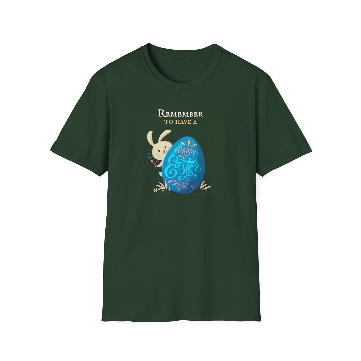 Easter Bunny Egg T Shirt Unisex Softstyle Tee With Easter Signature Prints And Design