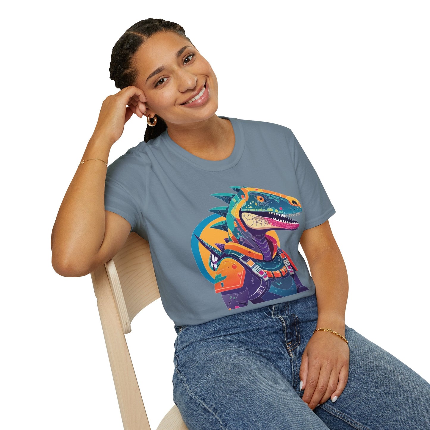 Unisex Alien Cosmos Shirt With Art Design Gildan Softstyle 64000 Short Sleeve Tee
