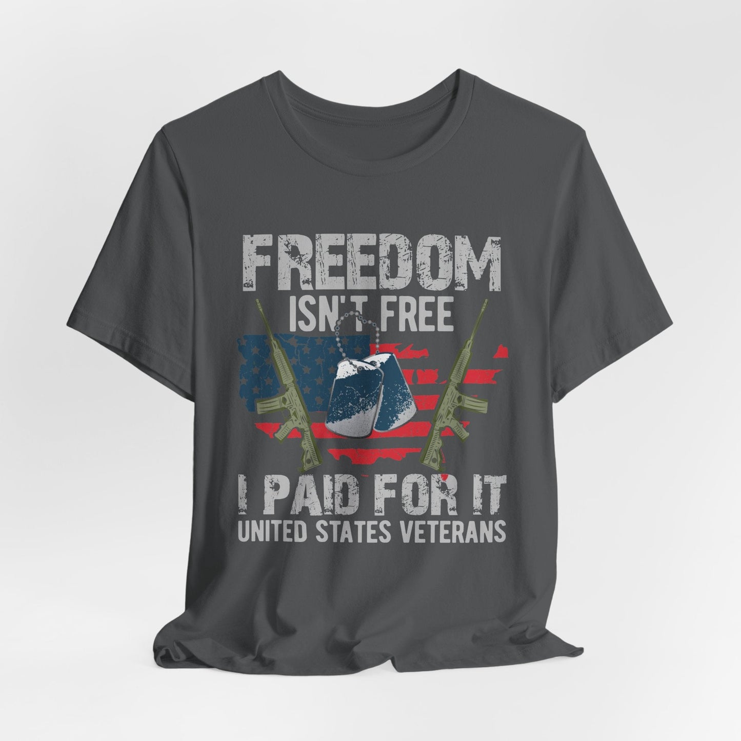 Army Veteran Patriotic Graphic Design Unisex Cotton T-Shirt v20
