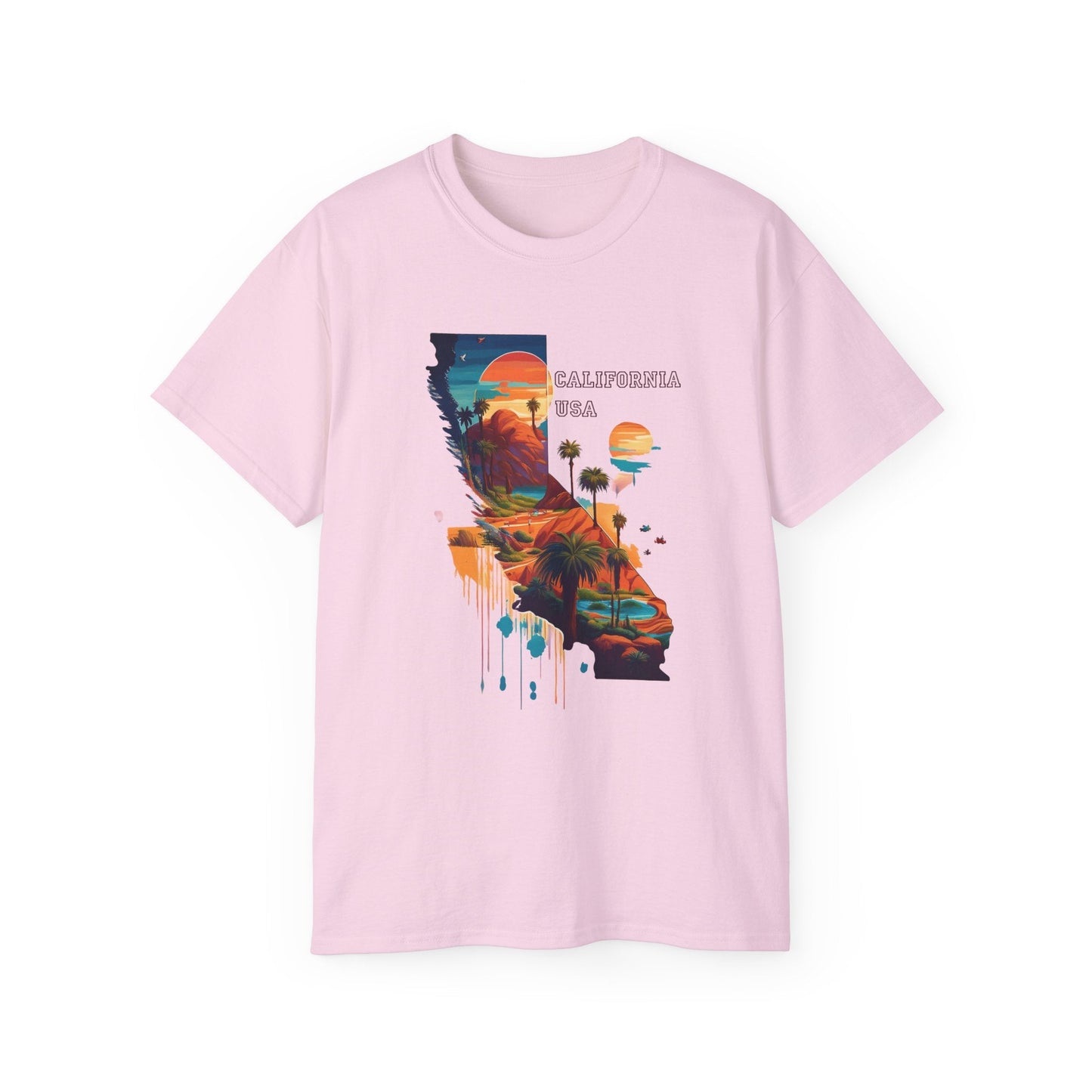 California Graphic Unisex Cotton T‑Shirt 2