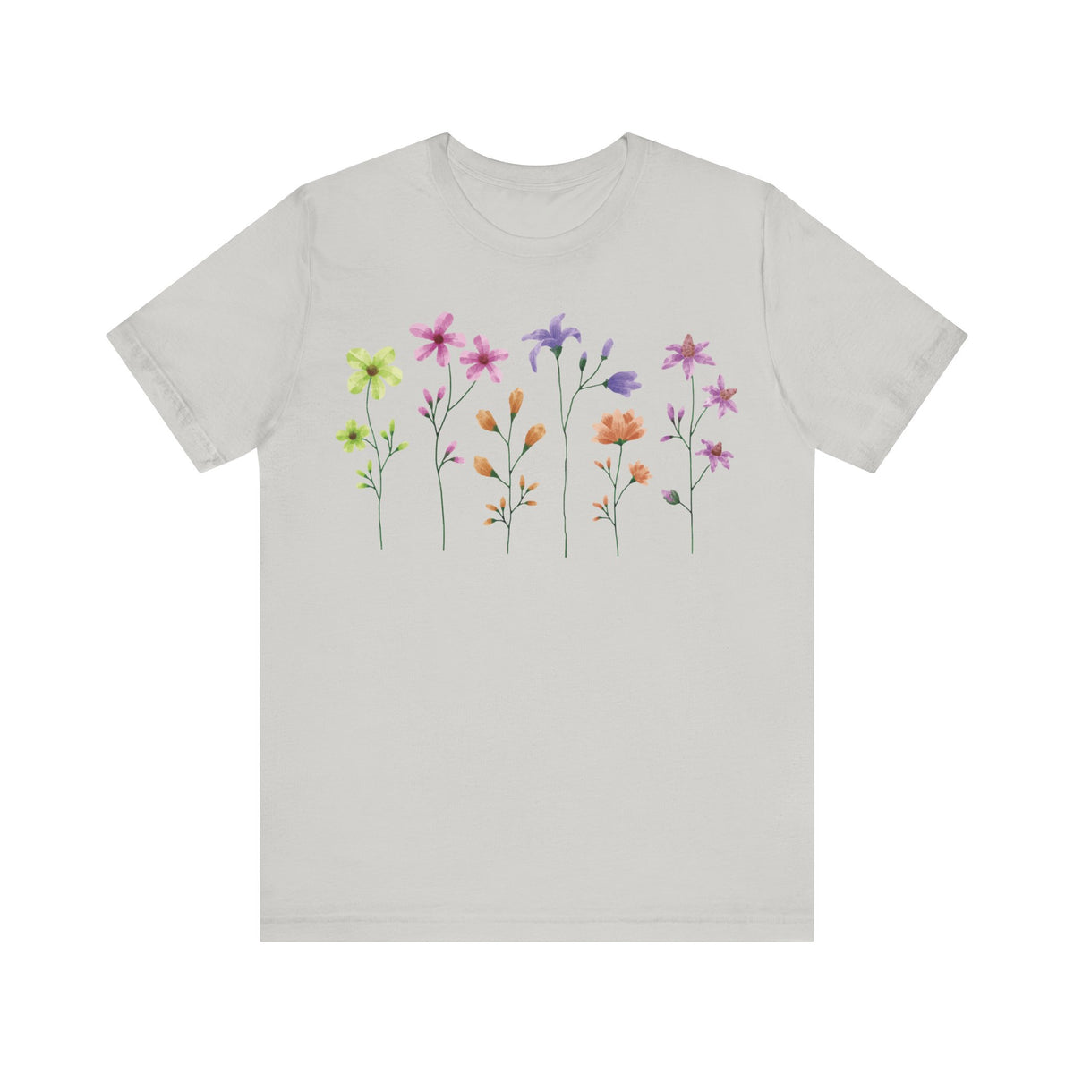 Floral Graphic Tee Shirt - Bella+Canvas Unisex 100 Cotton 54