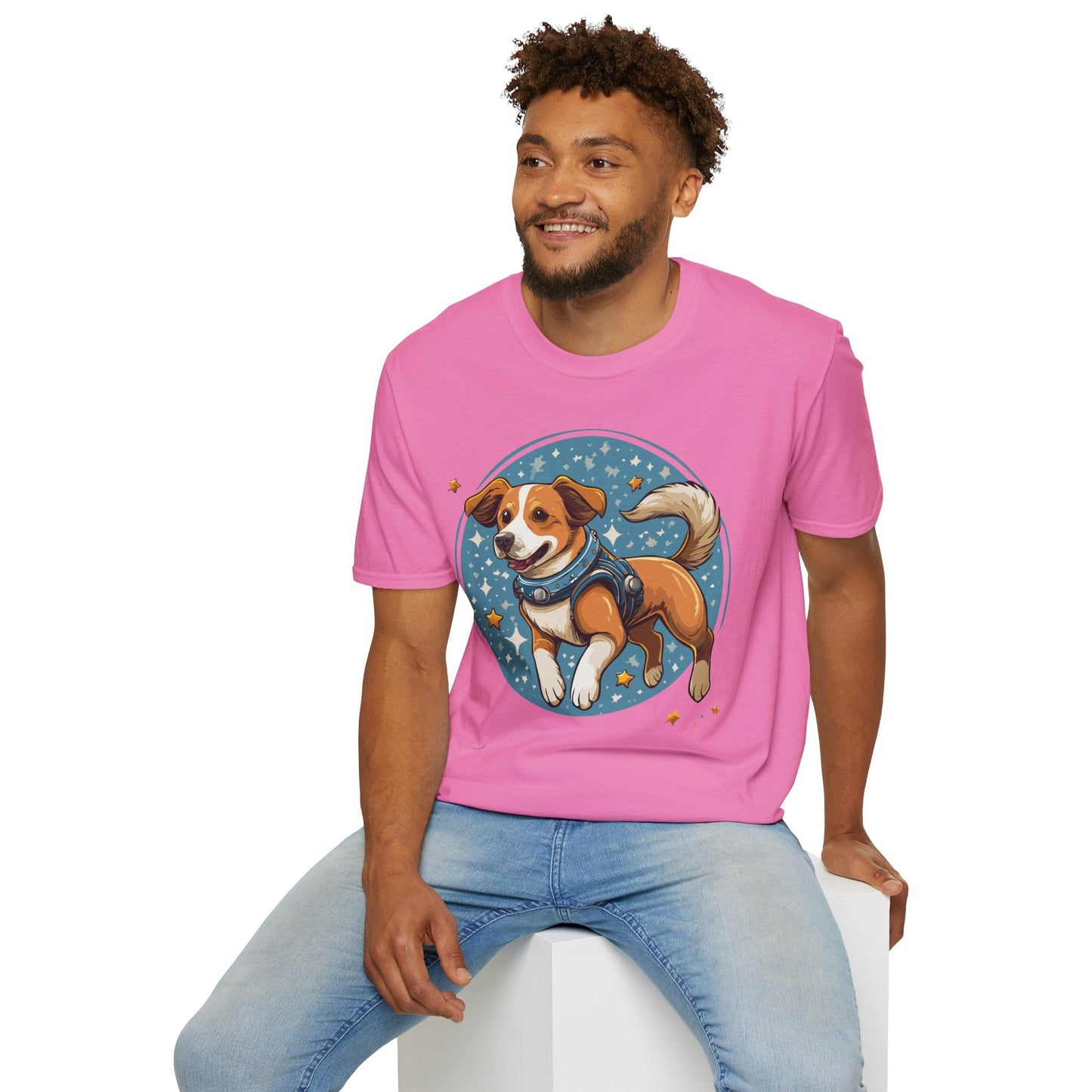 Unisex Dog And Animal Print Shirt Gildan Softstyle 64000 Tee