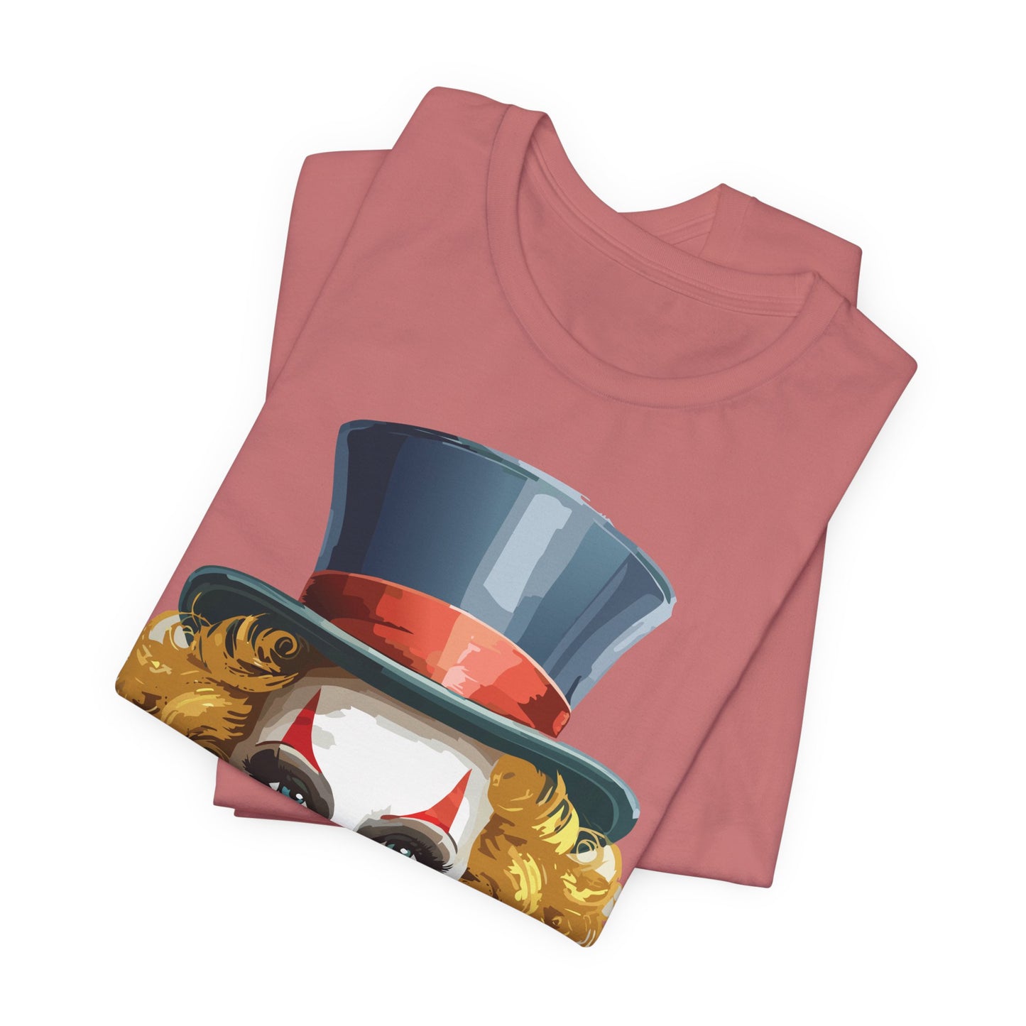 Clown Shirt, Funny Shirt, T-Shirt with Clown, Funny Art Design Tee, Circus Tees, Circus T-Shirt, Unisex Humor Wear 11