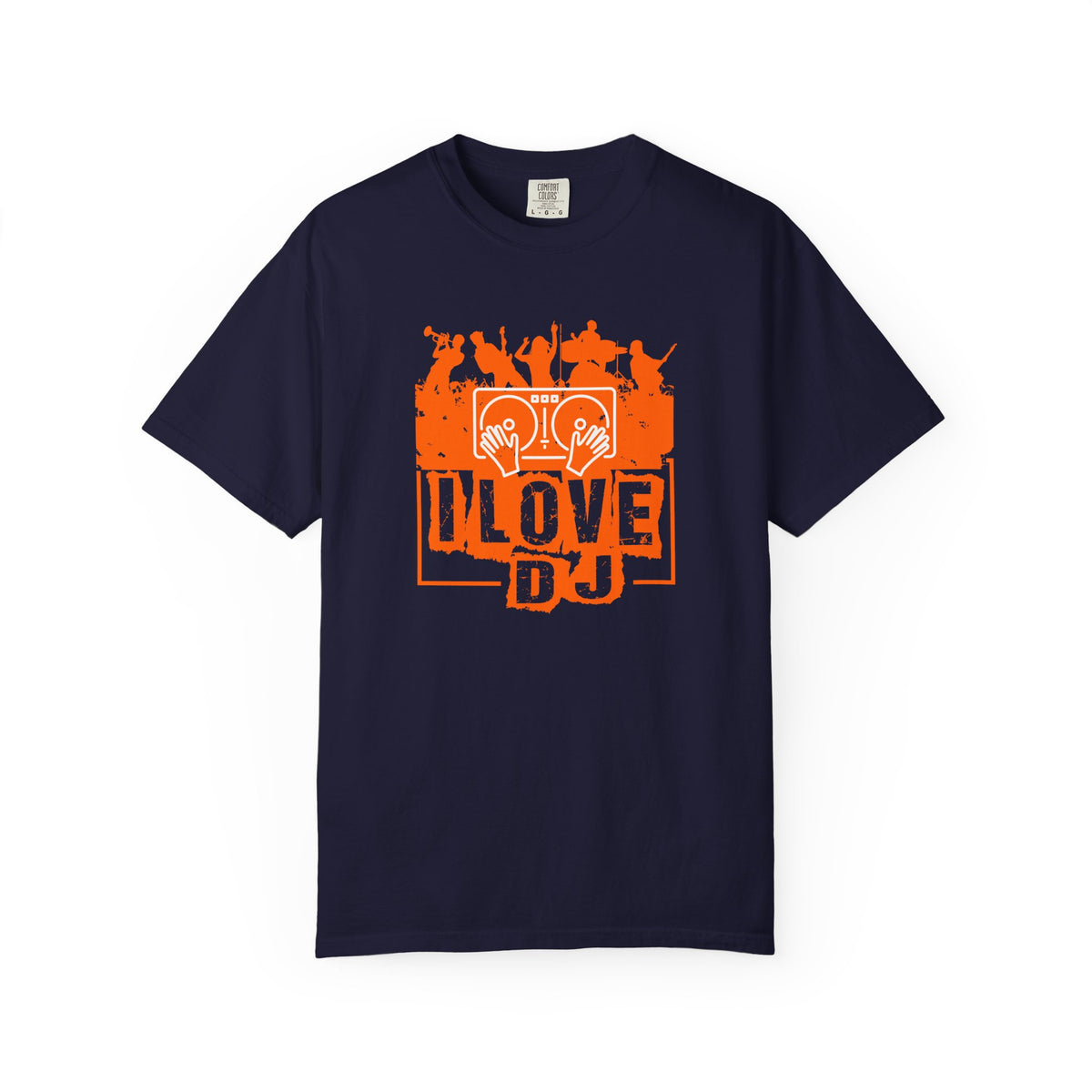 I Love DJ graphic T-shirt DJ Turntable Music Unisex Cotton Tee 051