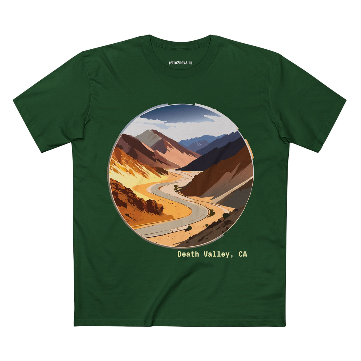Death Valley Scenic Road Tee | Desert Landscape, California Highway