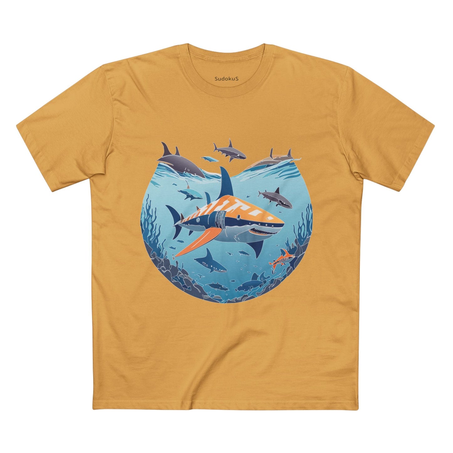 Ocean Coast Graphic Unisex 100 Cotton Staple Tee 11