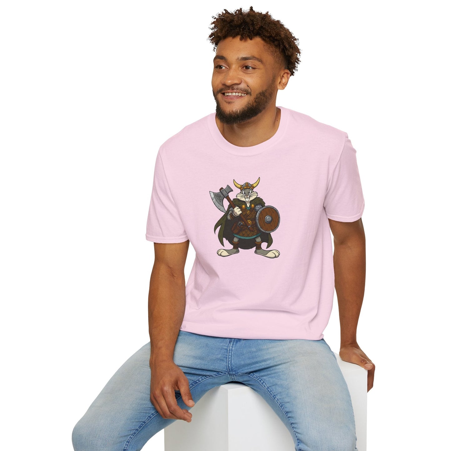 Bugs Bunny T Shirt Cartoon Design Unisex Graphic Tee Gildan Softstyle 64000 Animation Artwork