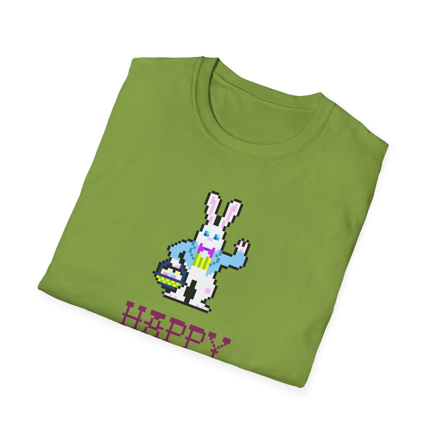 Funny Easter T Shirt With Signature And Prints Unisex Gildan Softstyle Cotton Tee Design