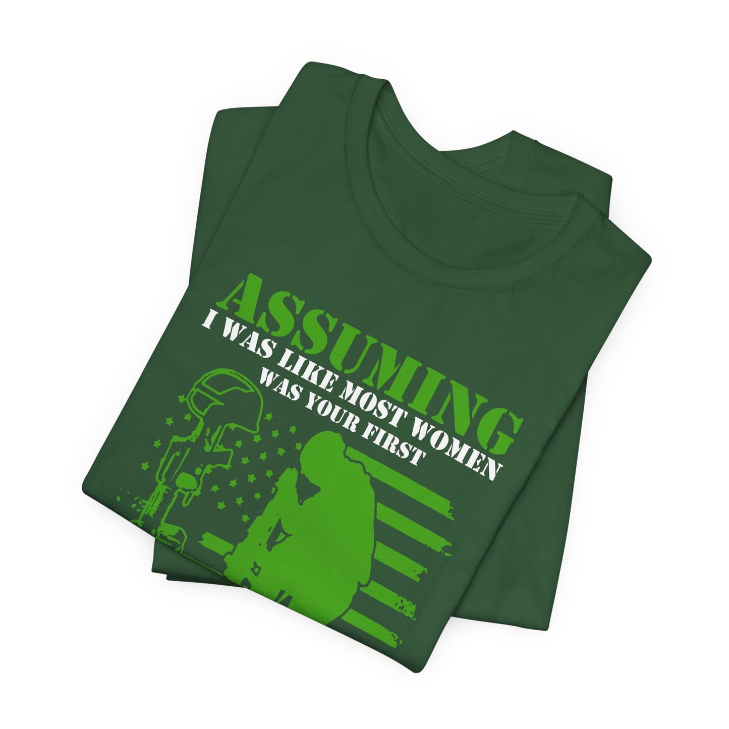 Army Veteran Patriotic Graphic Design Unisex Cotton T-Shirt v45