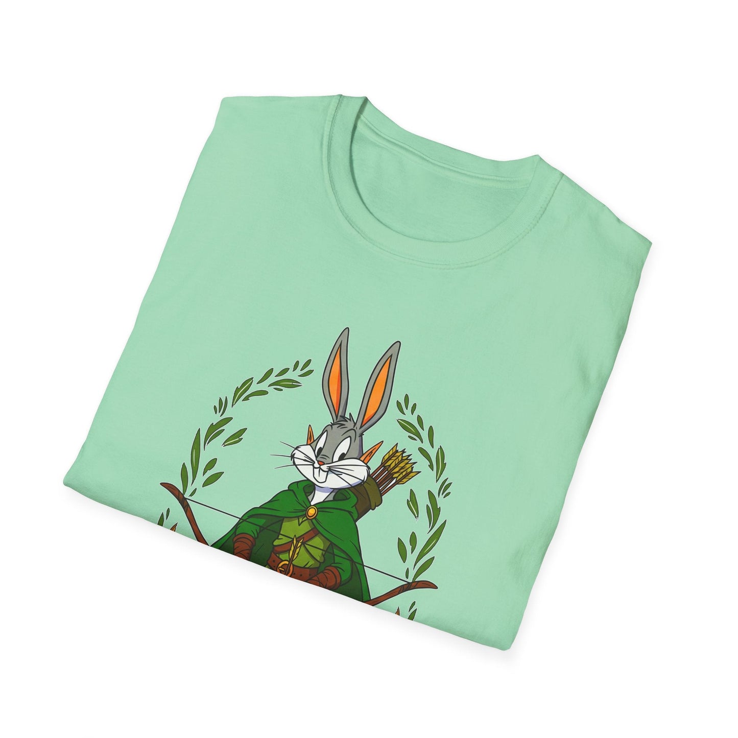 Cartoon Bunny Graphic Unisex Cotton Animal Animation Artwork Design Tee 46
