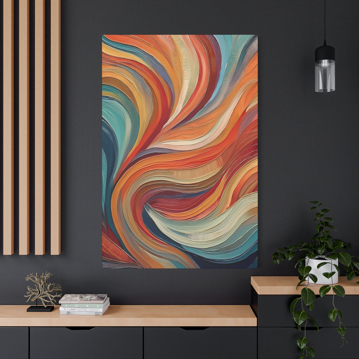 Abstract Oil Painting Print Canvas 20x24,20x30,24x30 24x32,24x36,30x40 32x48,36x48,40x60 Pine-Wood Inner Frame ABS-99