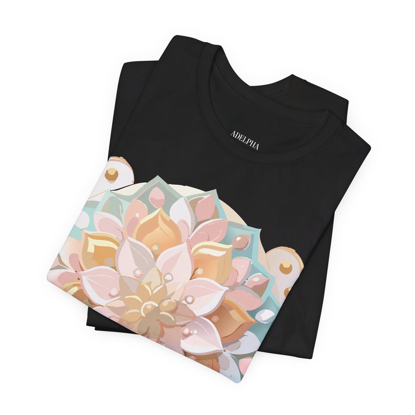 Mandala Graphic Unisex 100 Cotton Vintage Floral Artwork Tee 10