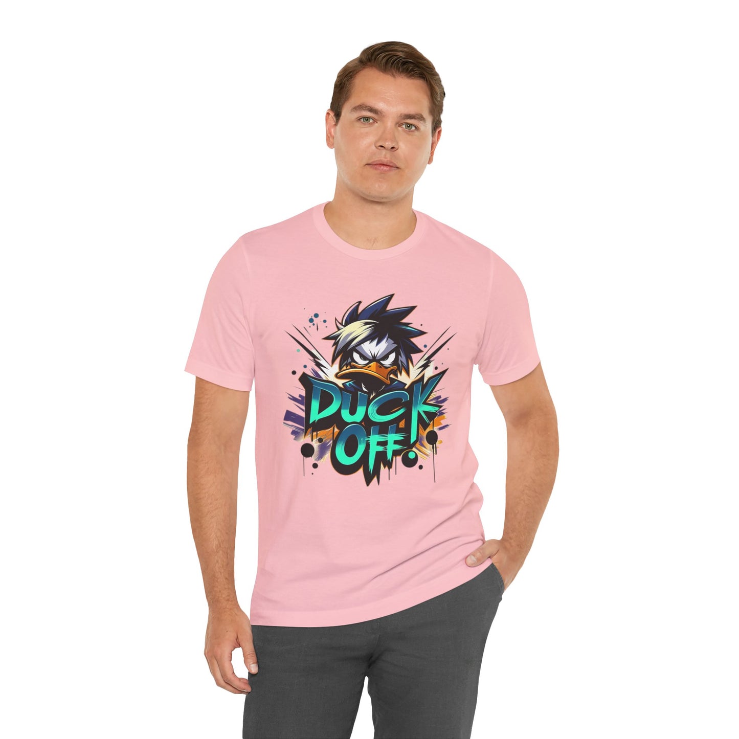 Duck Graphic Tee, Duck Shirt, Funny Bird Tee Shirt, Funny Animal T-Shirt, Cartoon Top, Animal Tees, Art Design T-Shirt