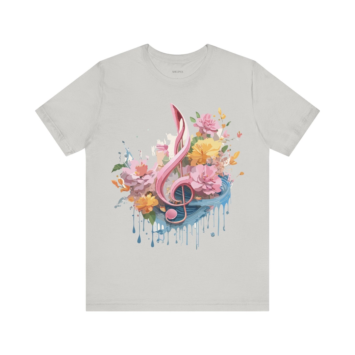 Music Graphic T Shirt Unisex Adelpha Vintage Inspired Art Design Tee Short Sleeve Premium Jersey