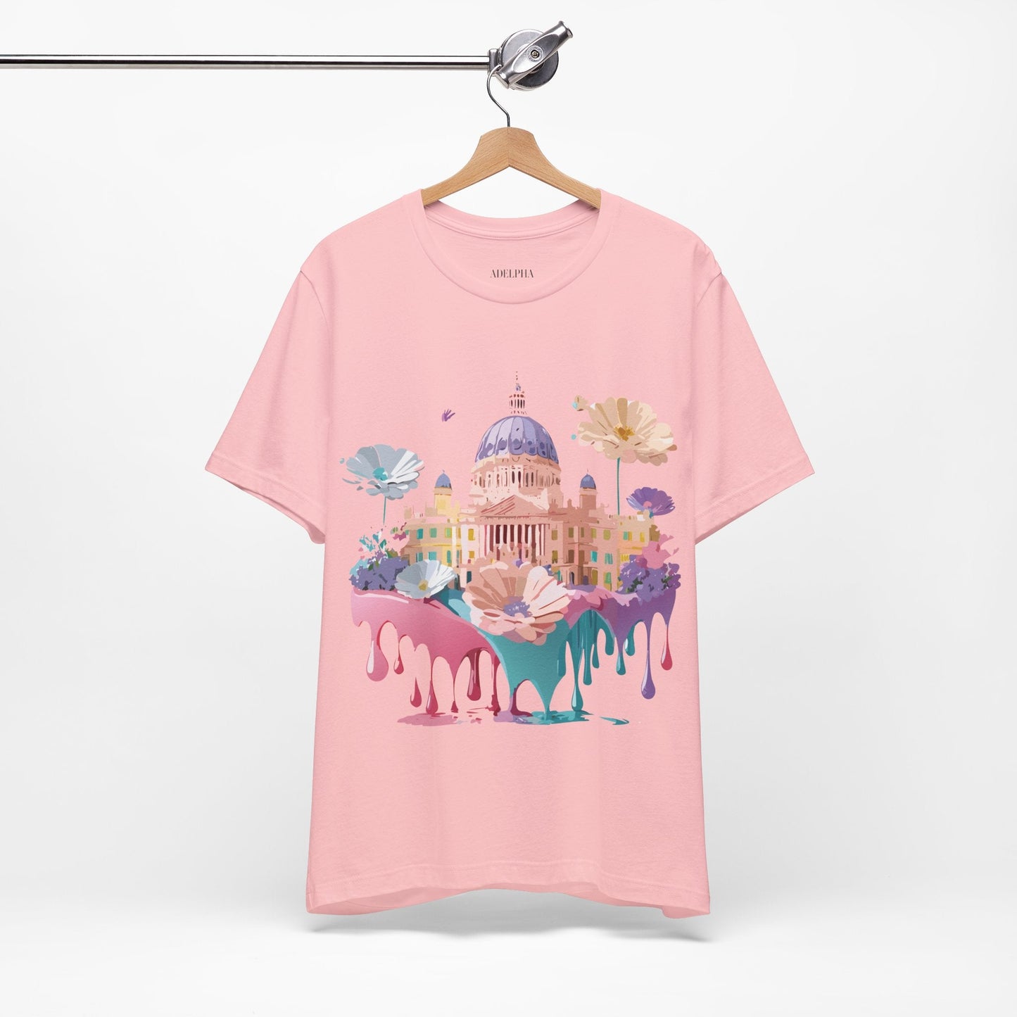 Madrid Tourist Shirt Unisex Graphic Tee With Vintage Adelpha Art Design Short Sleeve