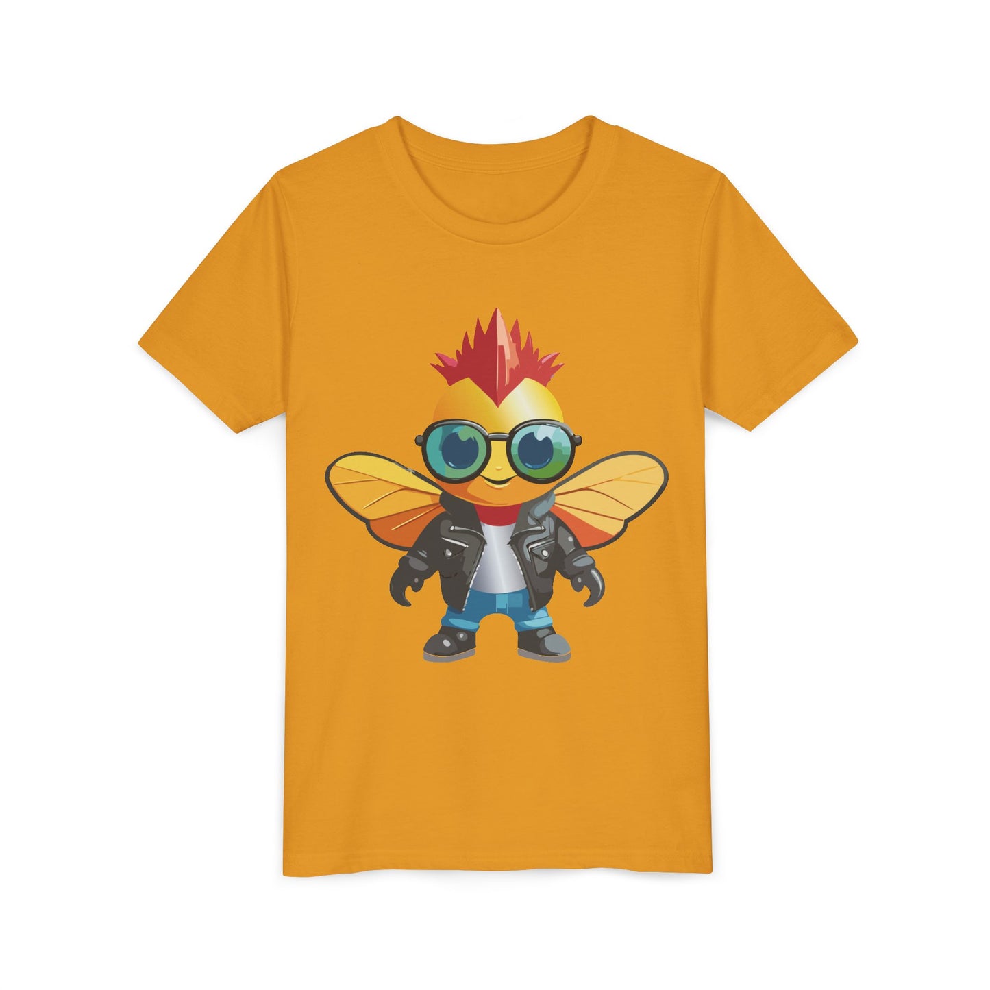 Cool Cartoon Fly Youth Short Sleeve Tee - Fun Graphic T-Shirt for Kids (9-14)