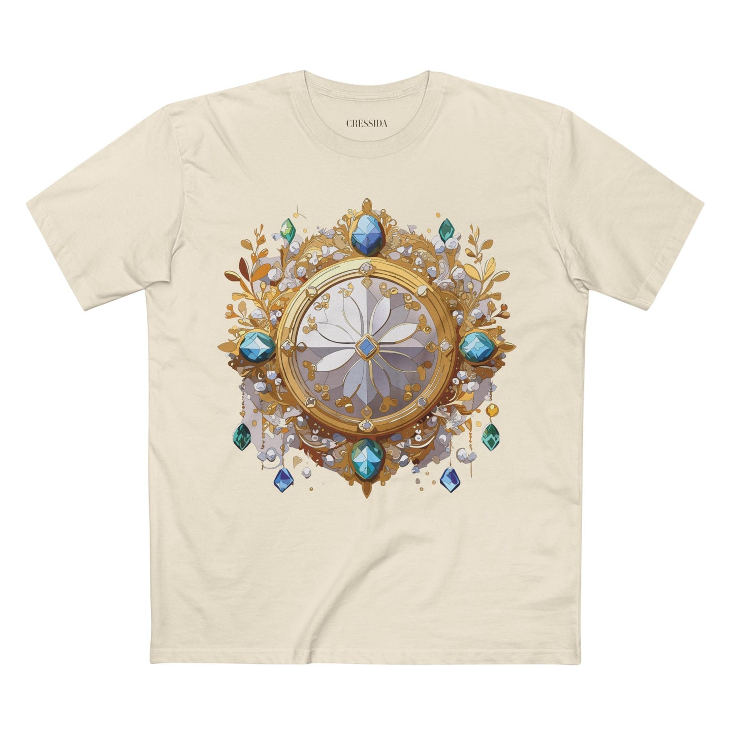 Medallion Graphic T-Shirt Unisex 100 Cotton With Gold Art Design Medal Tee 13