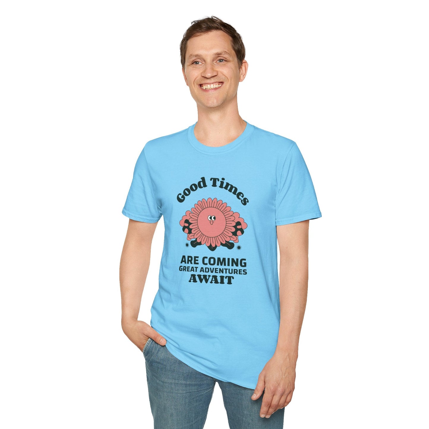 Positive Slogan T Shirts With Positive Words And Good Quotes Unisex Softstyle Cotton Tee Gildan 64000 Ring Spun
