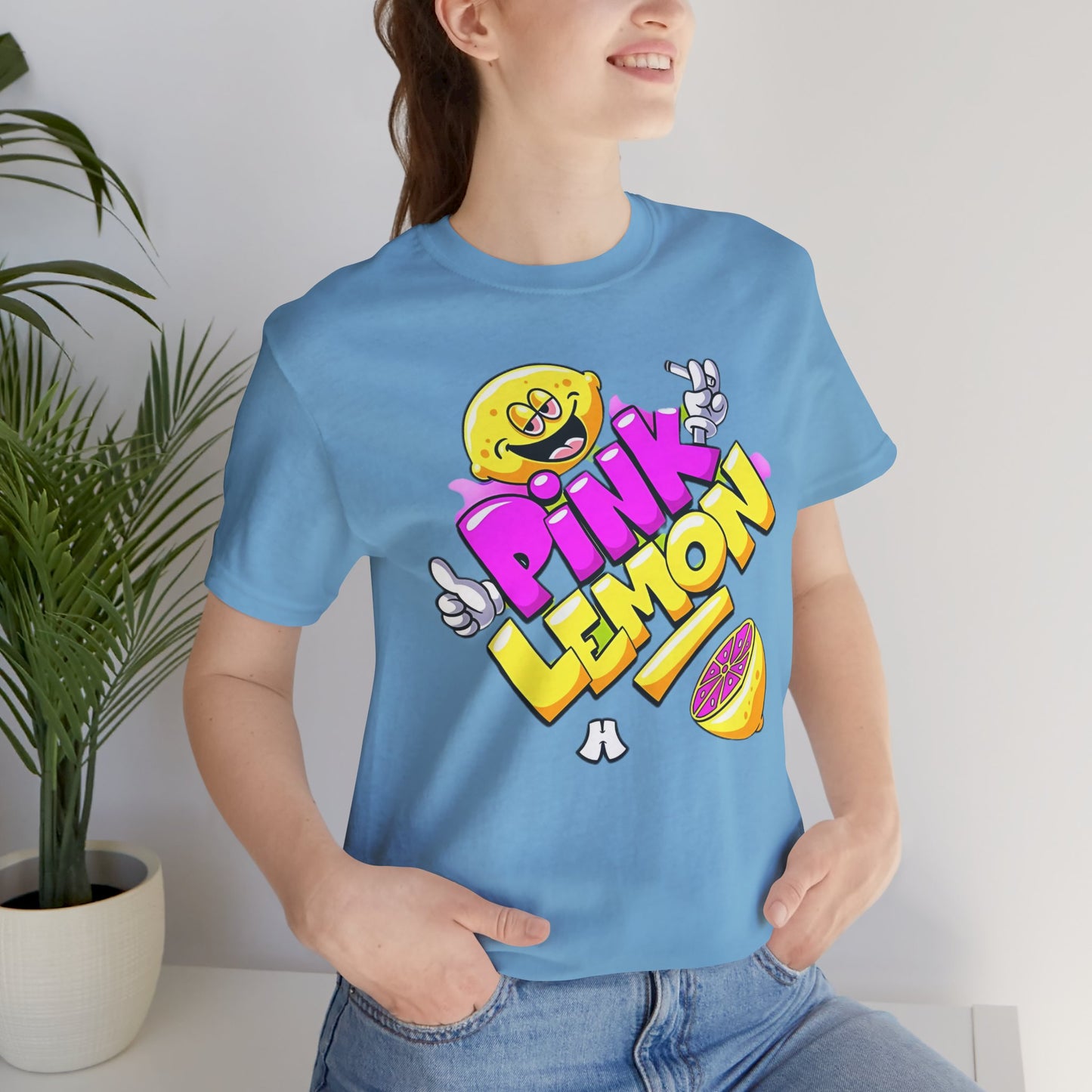 Lemon Graphic Tee, Graphic T-Shirt, Funny Lemon Shirt, Cute Cartoon Tees, Art T-Shirt, Art Design Tees