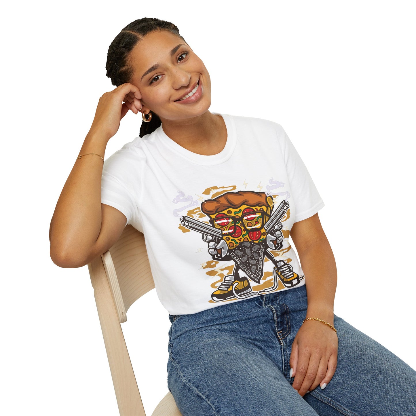 Unisex Cotton T-Shirt with Cartoon Graphic Design