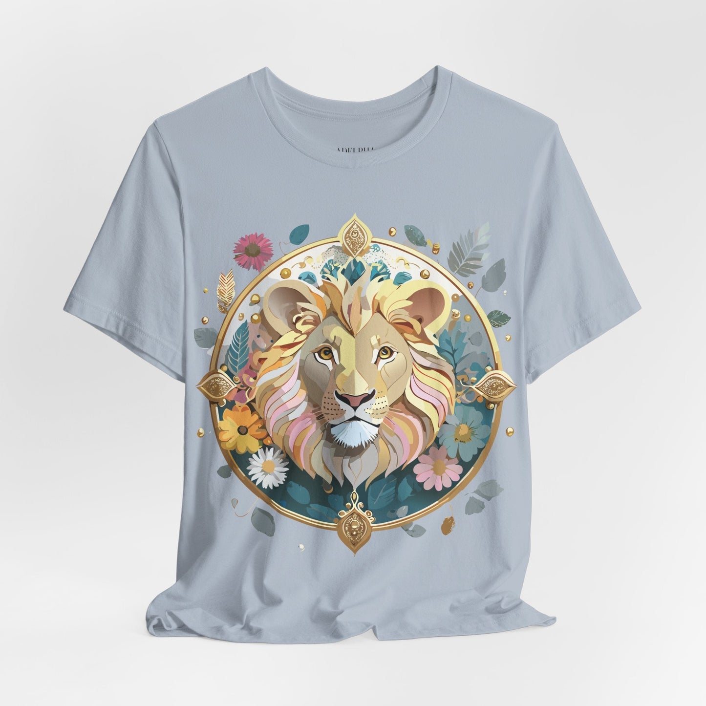 Medallion Graphic Unisex 100 Cotton Vintage Animal Medal Artwork Tee 64