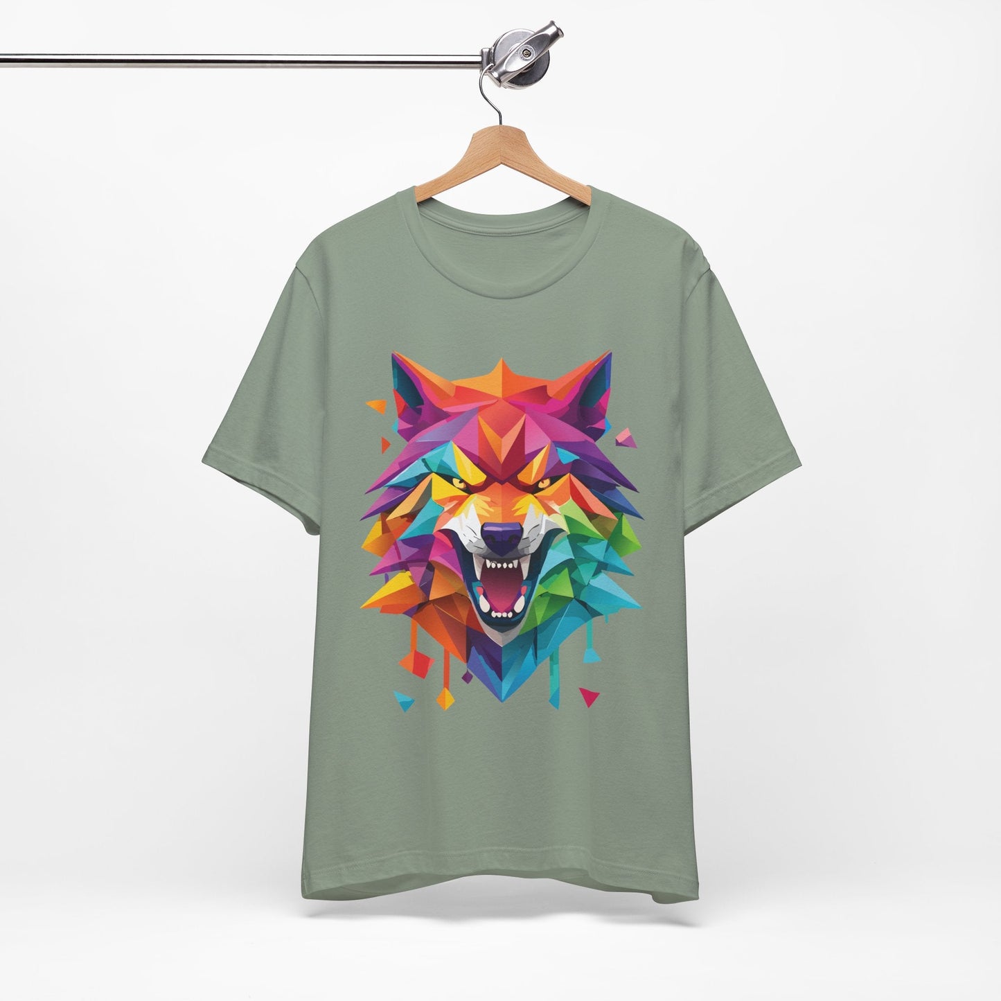 Unisex Animal Shirt With Art Design And Wild Animals Print Tee Short Sleeve Premium