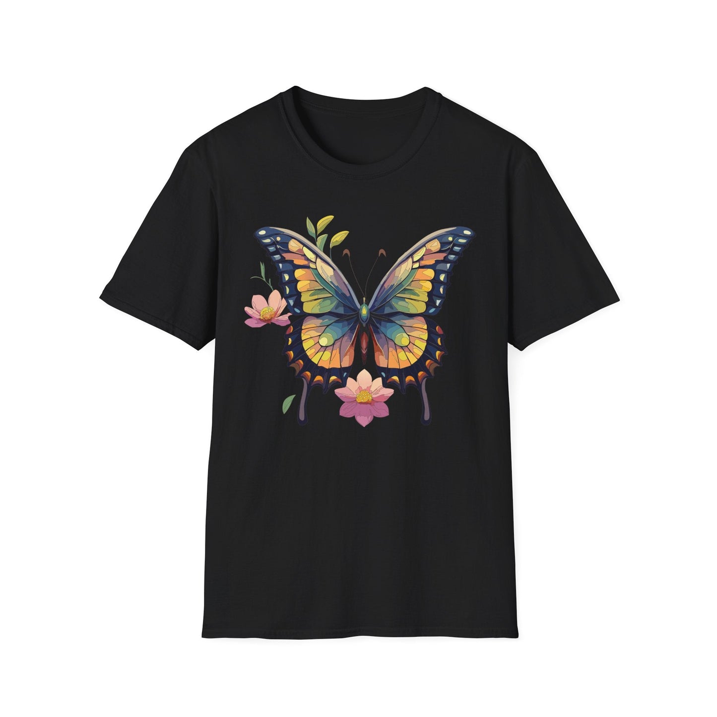 Butterfly Shirt Unisex Monarch Butterfly T Shirt Softstyle Cotton Tee One Hundred Percent Ring Spun