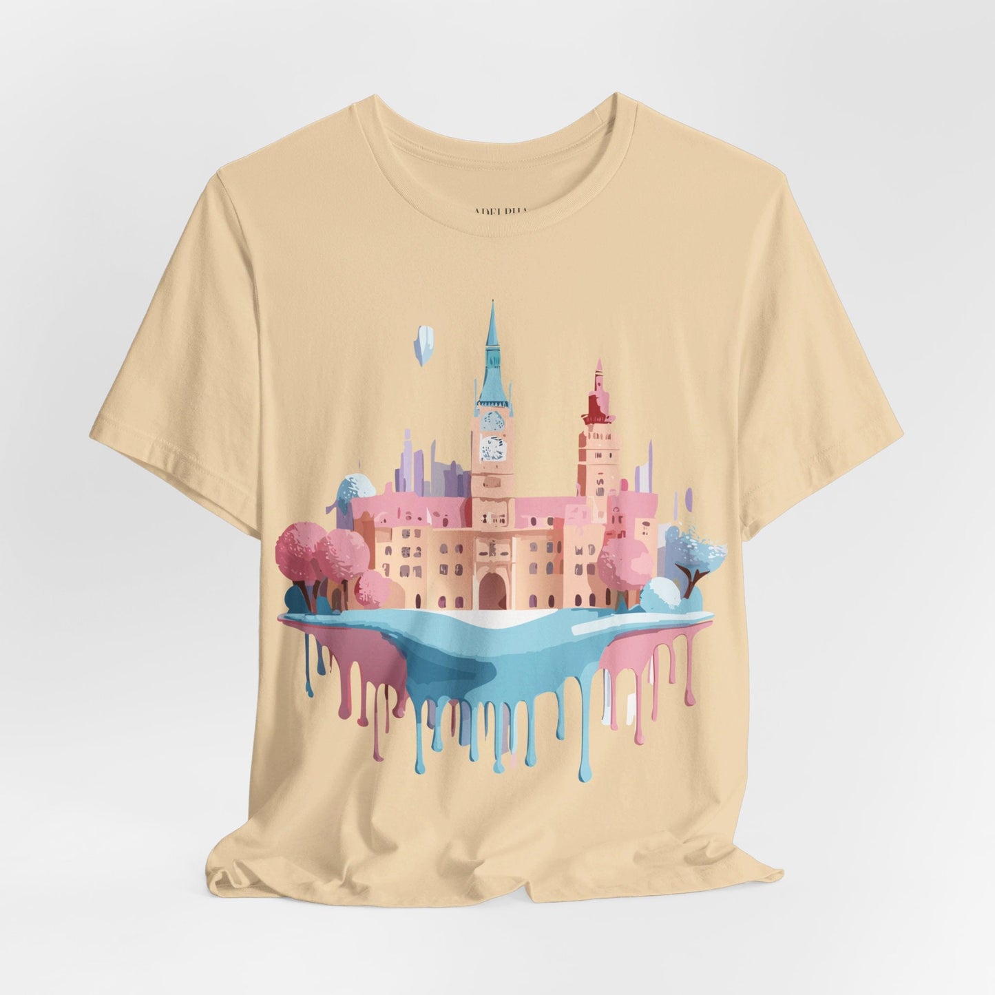Tourist Shirt Prague Graphic Tee Unisex Jersey Short Sleeve Vintage Style Adelpha