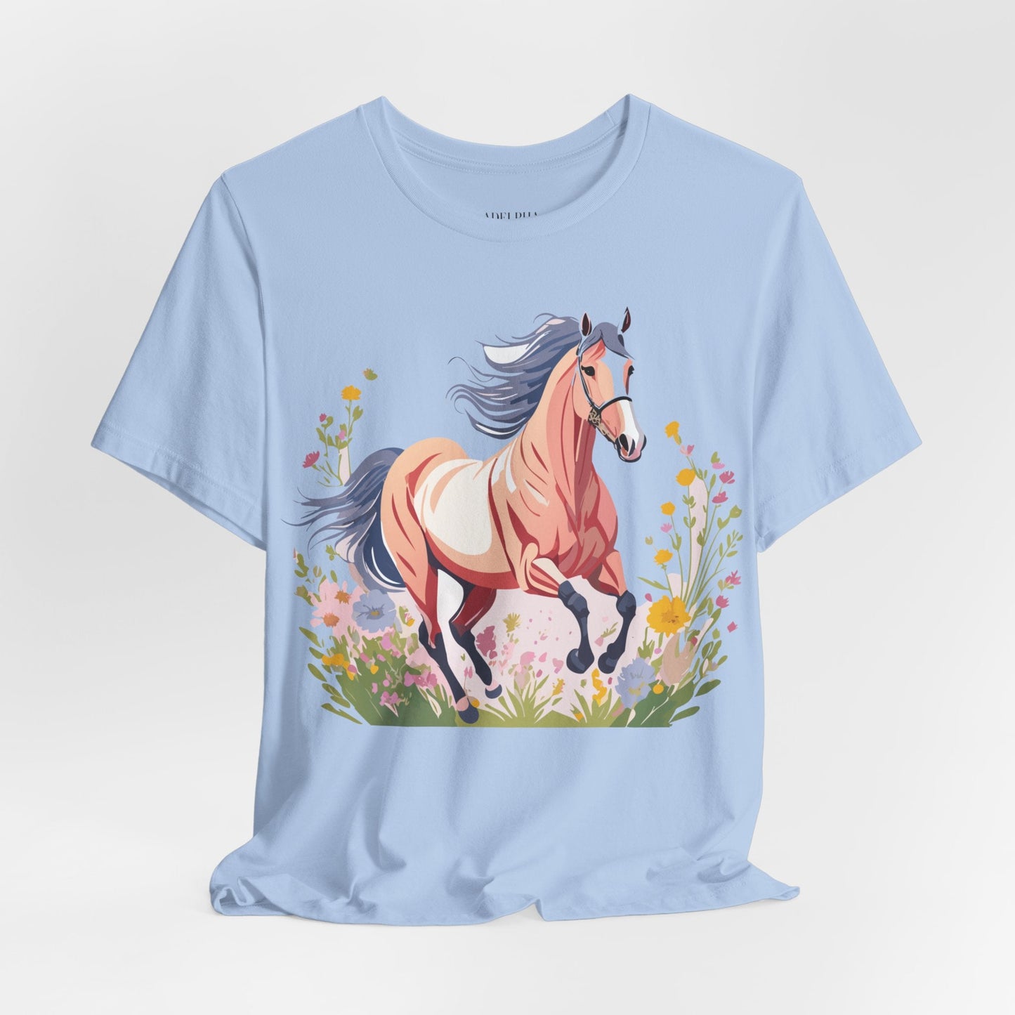 Horse Graphic Unisex 100 Cotton Vintage Animal Art T-Shirt 9